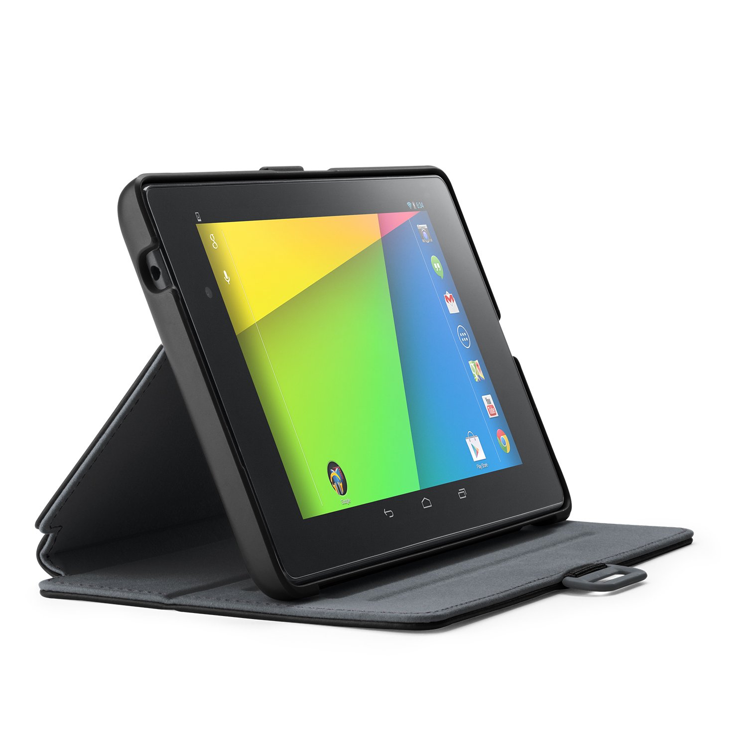 Speck Stylefolio Case & Stand for Google Nexus 7 Tablet - Black/Slate Grey | Protective Cover with Kickstand | Perfect for Work, Travel & Home Use
