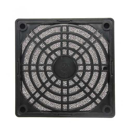 80mm Black Dustproof Dust Filter for Computer Fan - Perfect for PC Cooling, Gaming Rigs & Electronics Protection