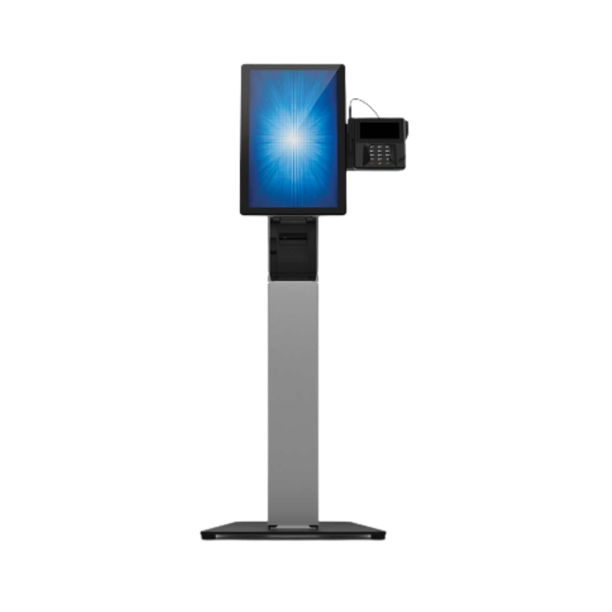 Elo Wallaby Self-Service Kiosk Floor Stand - Durable Touchscreen Display Stand for Retail, Hospitality & Banking (Wall Mount/Free Standing) - Perfect for Check-In, Ordering & Payment Stations