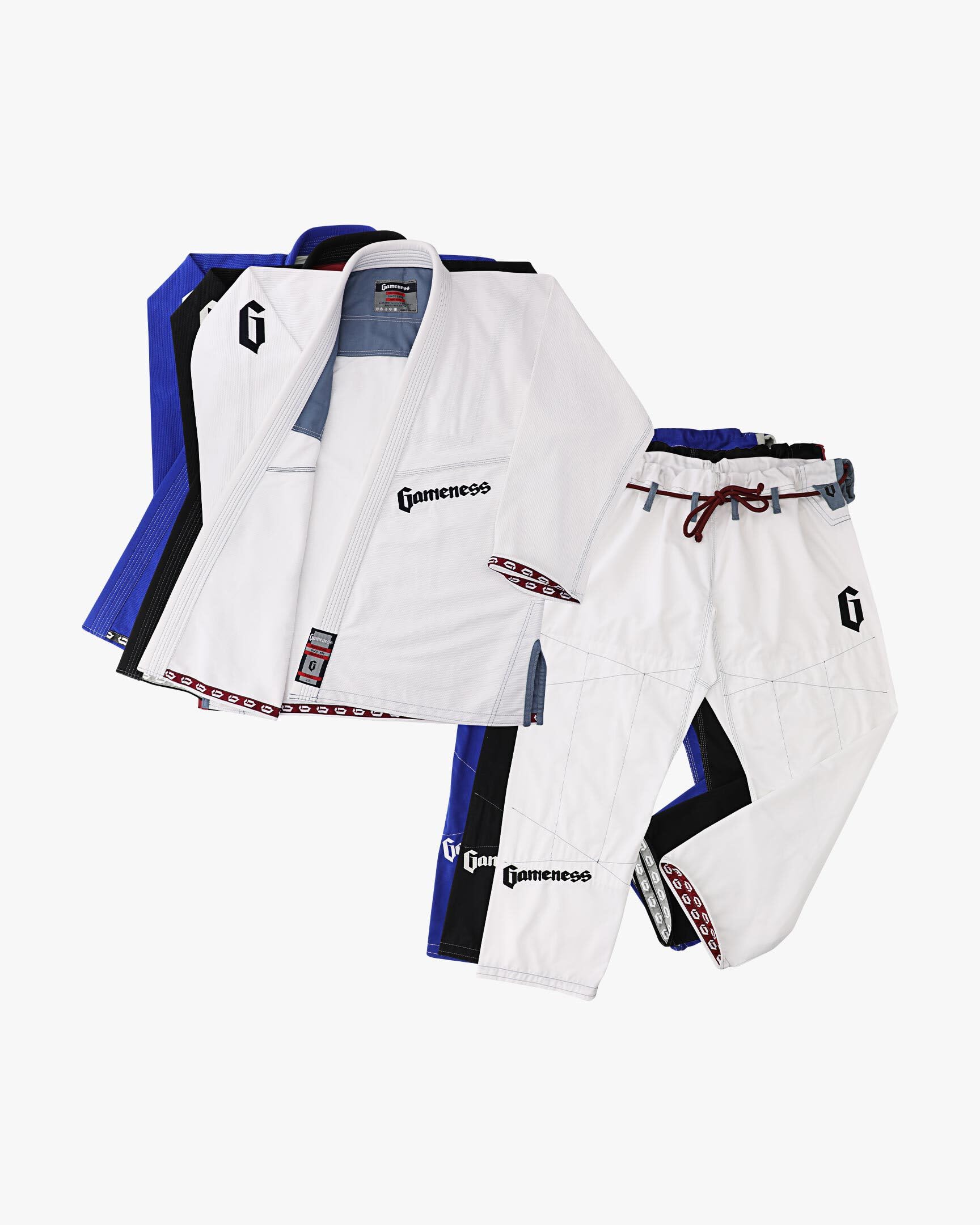 Gameness Male Jiu Jitsu Pearl Gi 2.0 | Premium BJJ Gi for Training & Competition | Lightweight & Durable Brazilian Jiu Jitsu Uniform for Men