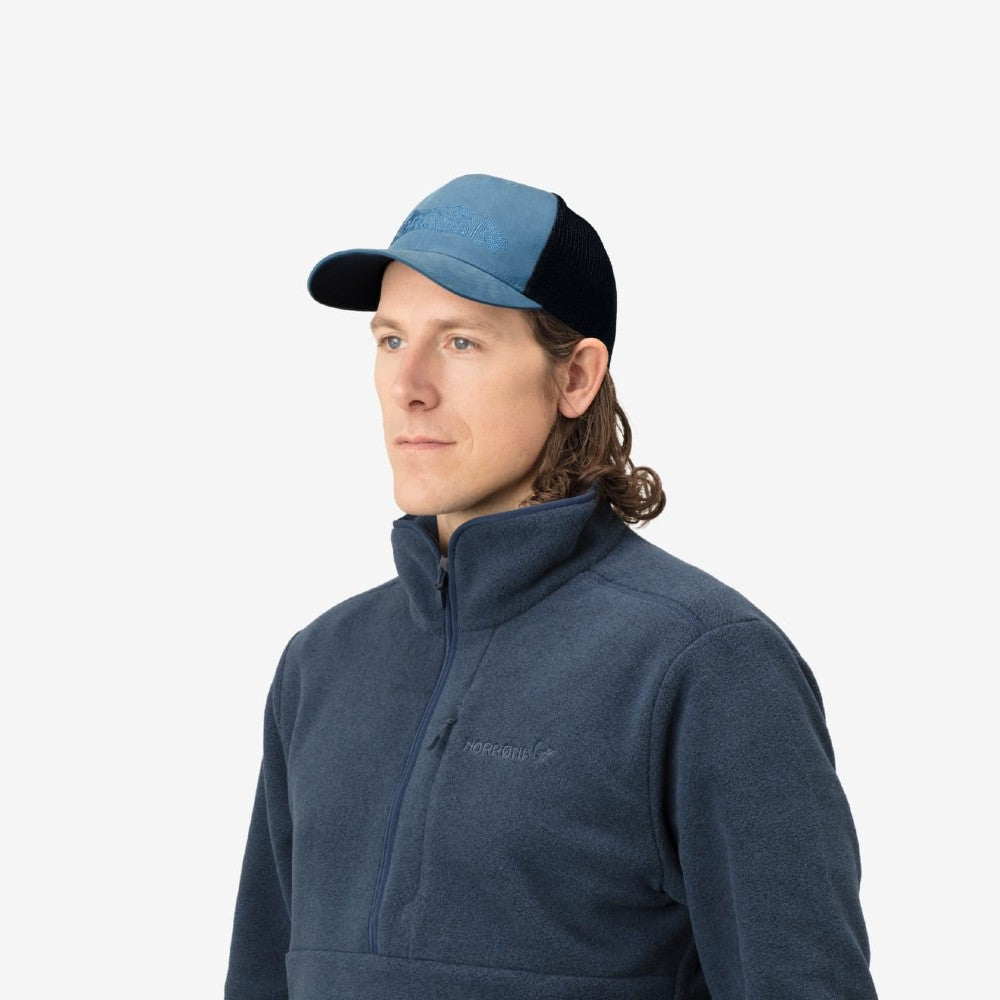 Norrona Unisex Mesh Snap Back Trucker Hat - Breathable & Adjustable for Outdoor Activities, Hiking, and Casual Wear