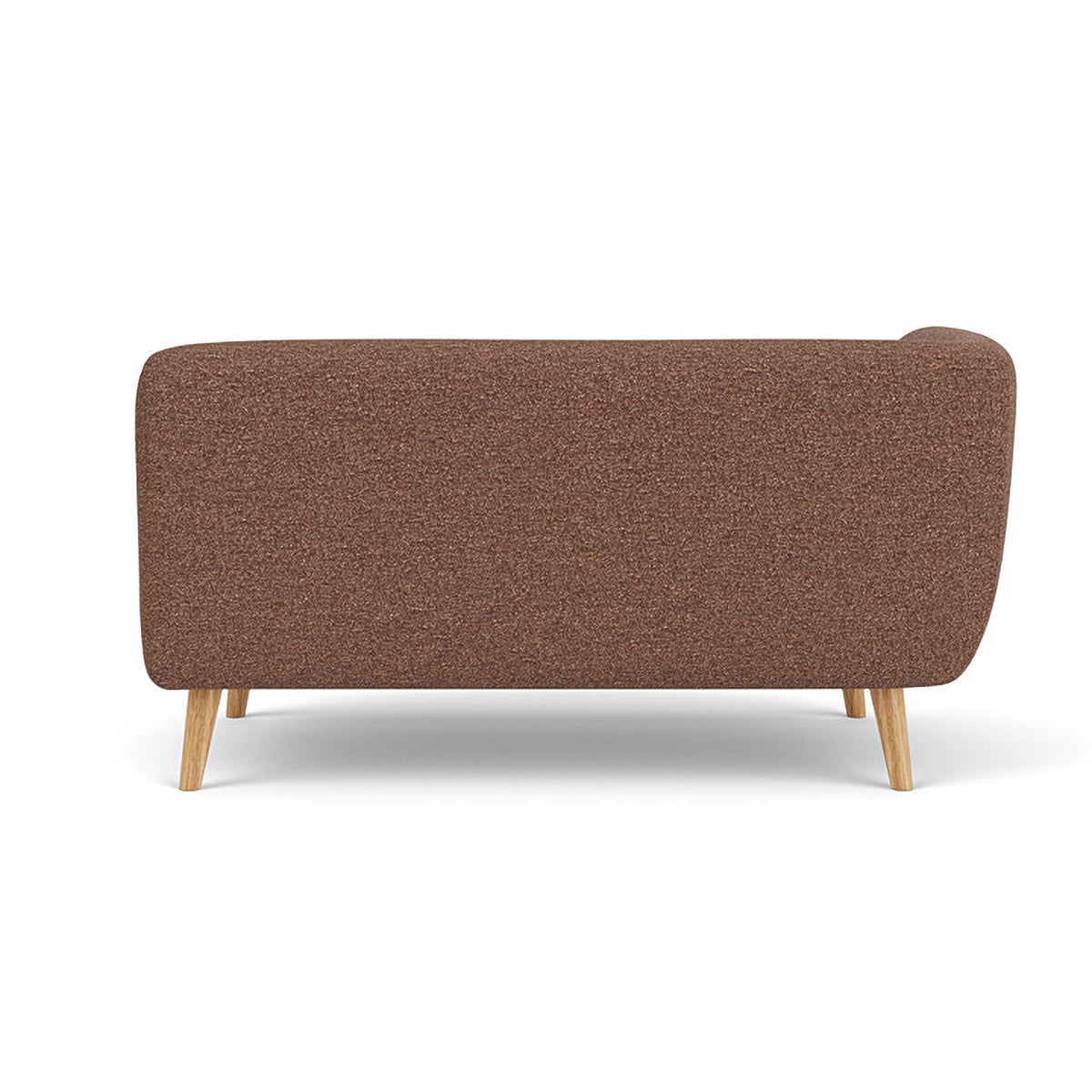 Alfred Boucle Left 2 Seater Modular Sofa - Modern Sectional Couch for Living Room, Small Space & Apartment - Soft Fabric Upholstery with Reversible Design