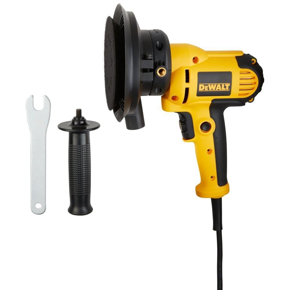 DEWALT 5-Inch Variable Speed Rotary Sander with Dust Shroud - Professional Woodworking & Metal Sanding Tool for DIY Projects & Home Renovation