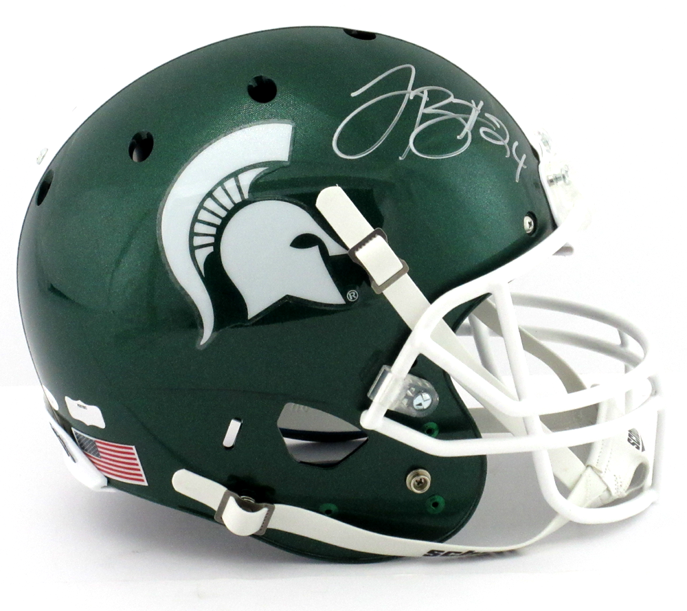 LeVeon Bell Autographed Michigan State Spartans Schutt XP Full Size NCAA Football Helmet - Collectible Memorabilia for Fans & Sports Enthusiasts