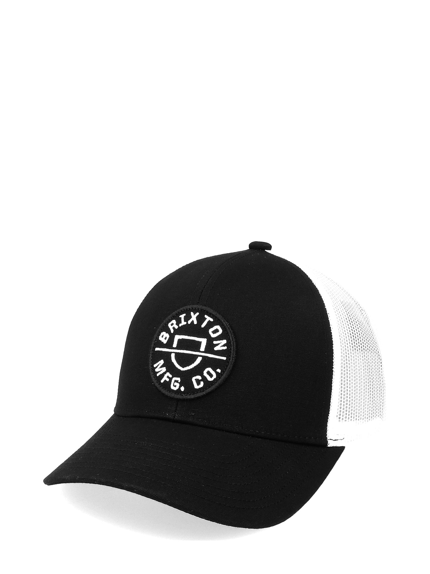 BRIXTON CREST X MP MESH HAT - Black Baseball Cap for Men & Women | Breathable Adjustable Snapback for Outdoor Sports, Hiking & Streetwear Fashion