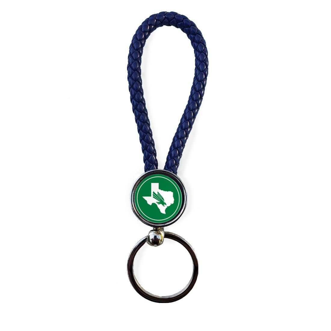 University of North Texas Keychain - Round Metal Key Ring with School Logo - Perfect for Alumni Gifts, Backpacks & College Spirit Accessories