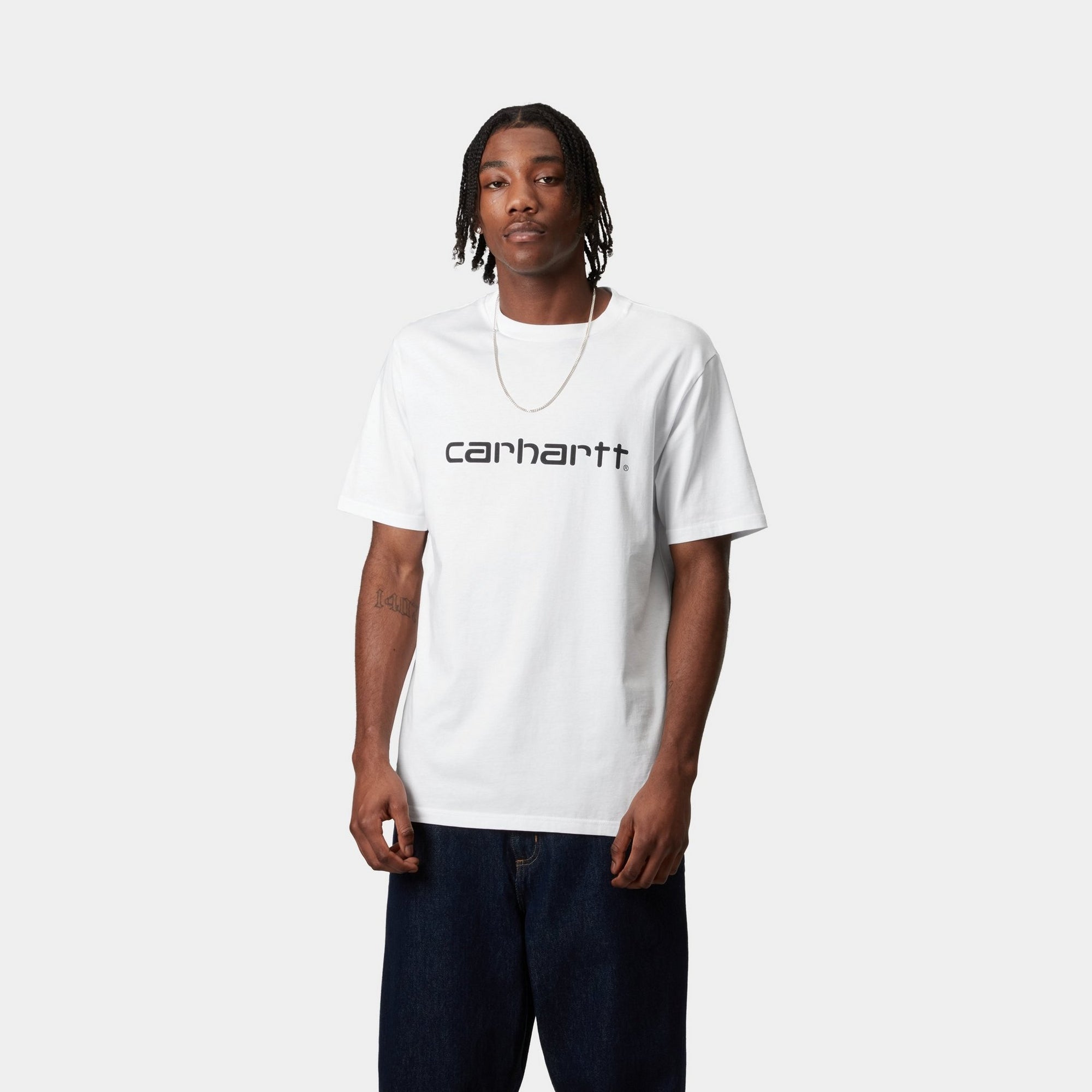 Script T-Shirt for Men & Women | Classic White Cotton Tee - Perfect for Casual Wear, Everyday Outfits & Street Style