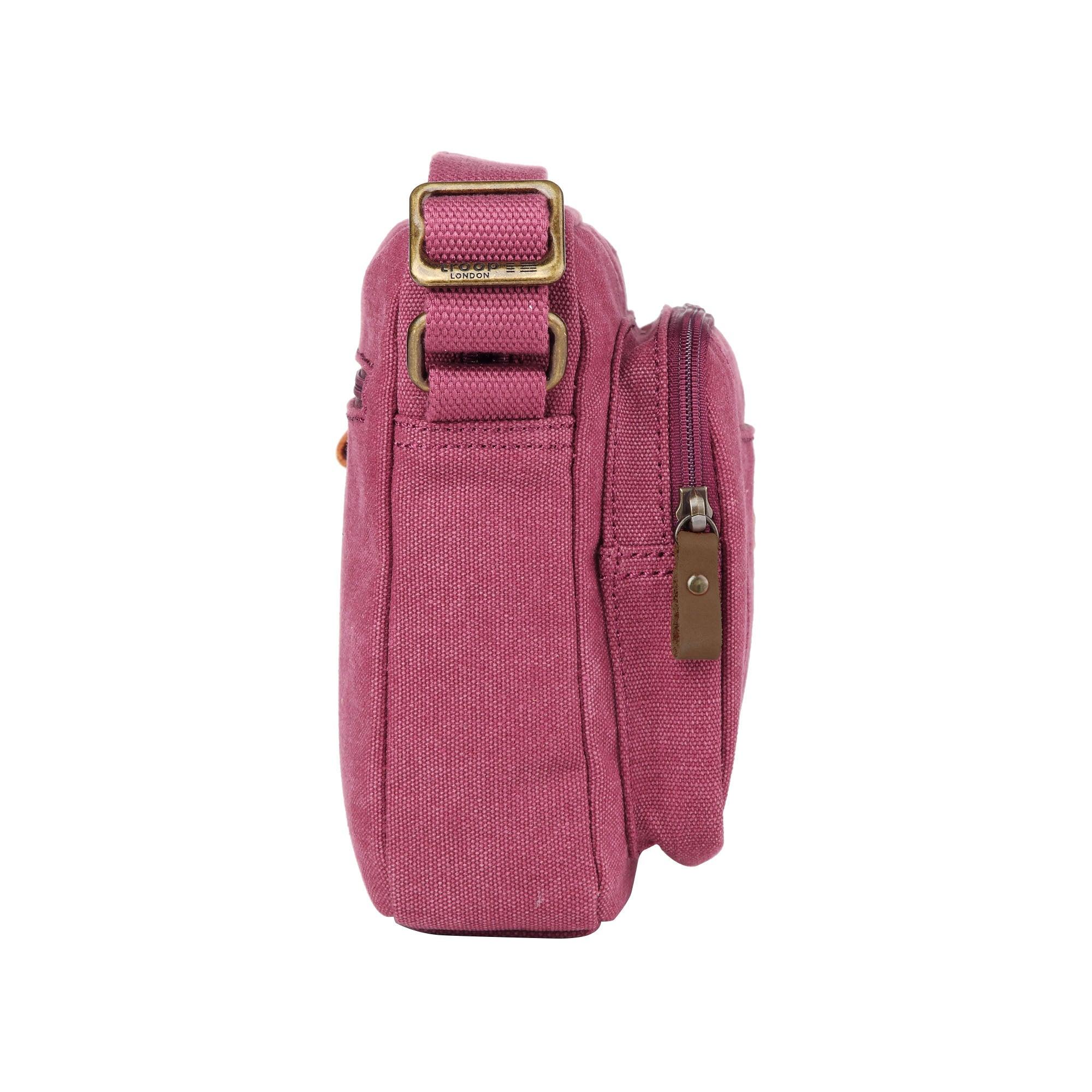 Troop London Classic Canvas Crossbody Bag for Women & Men - Stylish & Durable Shoulder Bag for Travel, Work & Everyday Use
