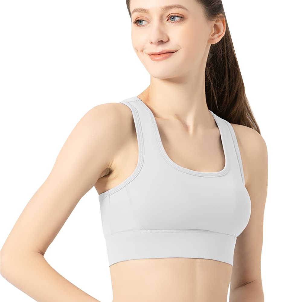 OHYOGA Women's Seamless Sports Bra - High Support Workout Crop Top for Running, Yoga & Gym - Breathable Comfortable Activewear (Style WJ021) - Perfect for Fitness, Training & Everyday Wear