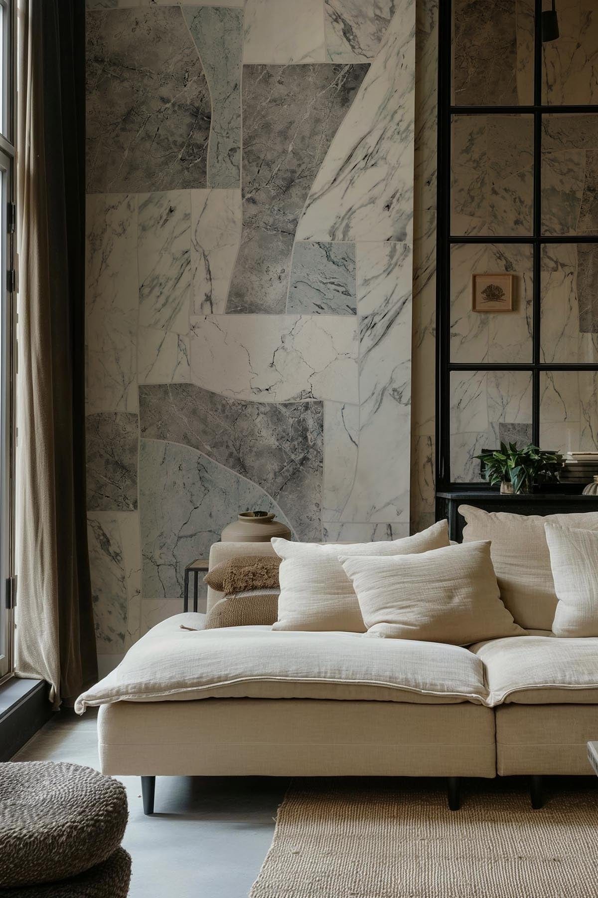 Luxury Refined Marble Blue Home Decor - Elegant Marble Accents for Living Room, Bathroom & Office | Premium Blue Marble Stone for Tabletops, Countertops & Shelves
