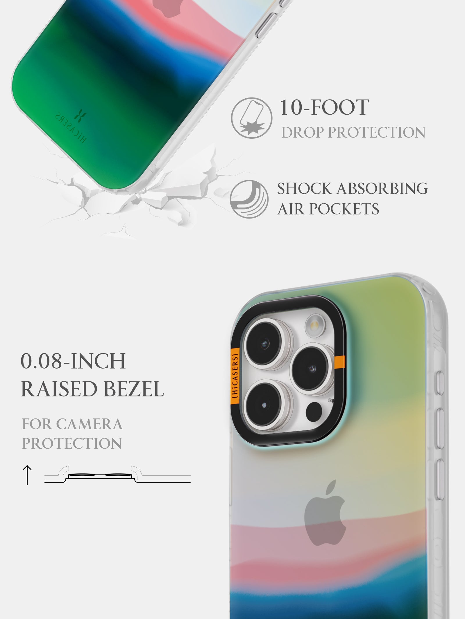 Abstract Wheat Field Iridescent Phone Case - Green | Artistic Protective Cover for iPhone & Samsung | Perfect for Nature Lovers & Outdoor Enthusiasts