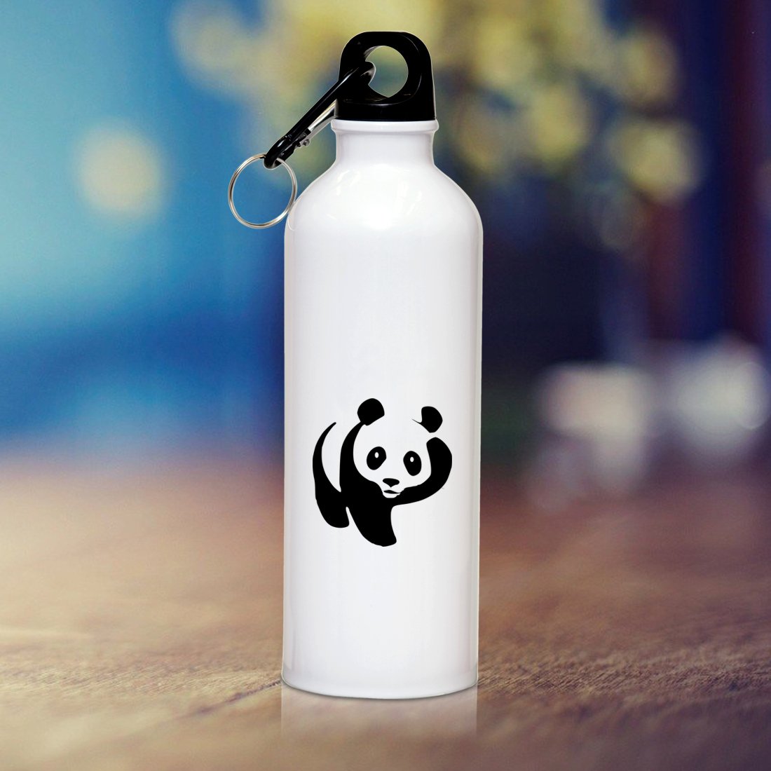 Khakee™ Printed Water Bottle with Panda Design - 650ml Leak Proof BPA Free Stainless Steel Insulated Bottle for Gym, Hiking, School & Outdoor Activities