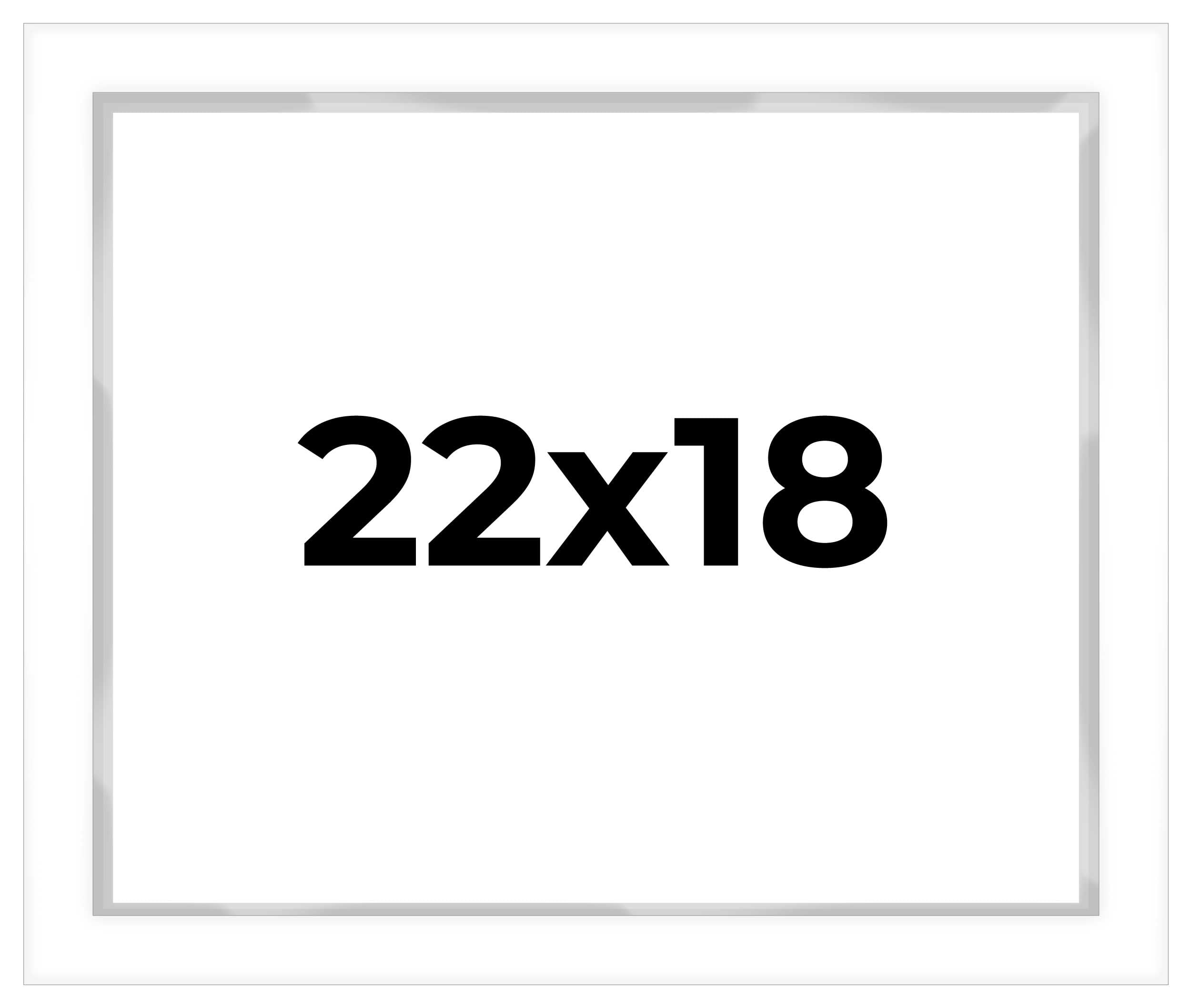 22x18 White Shadow Box Display Frame - 1 Inch Deep, 1.5 Inch Wide Moulding with Shatter-Resistant Acrylic & Acid-Free Foamboard Backing - Perfect for Memorabilia, Artwork, and Keepsake Display