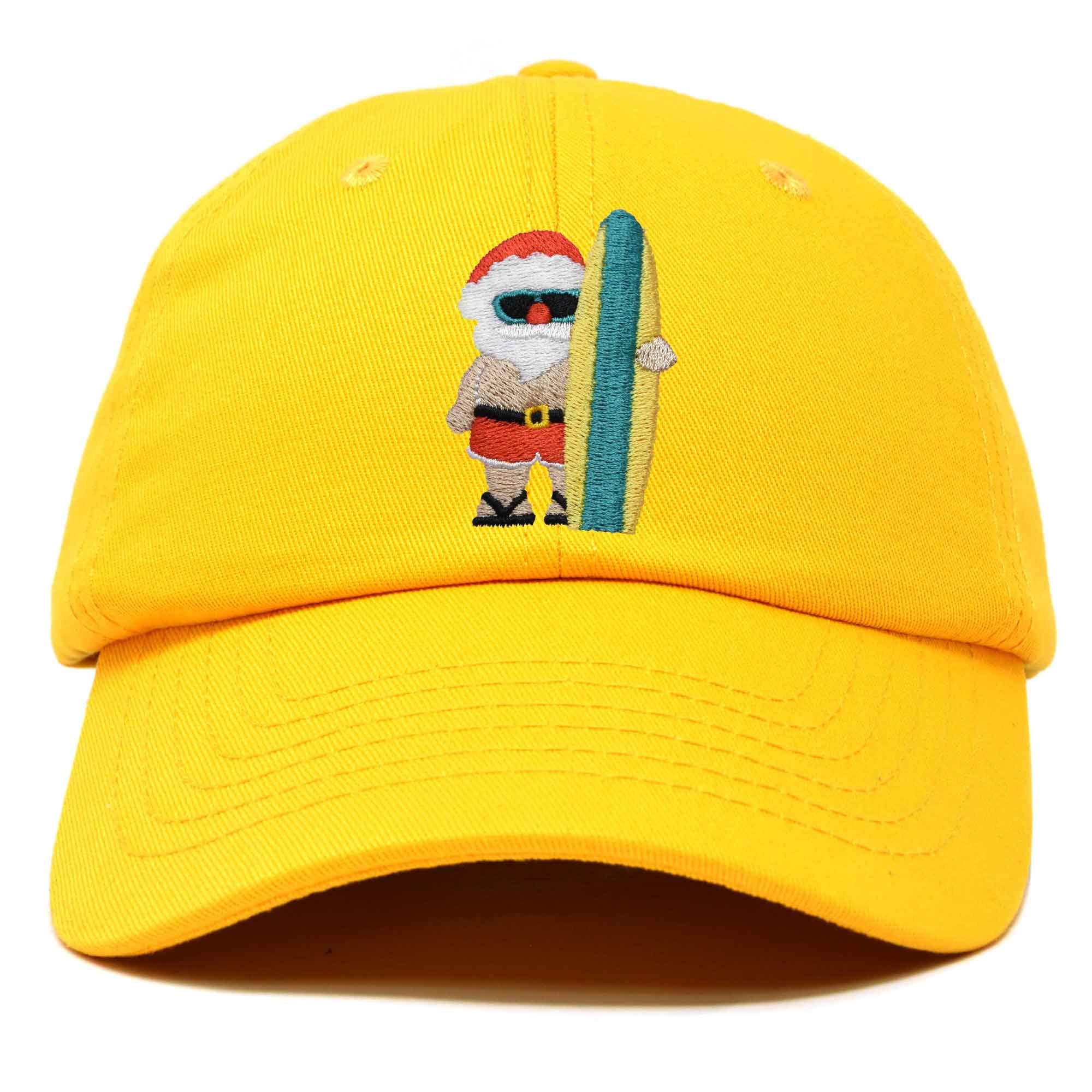 DALIX Embroidered Christmas Surfing Santa Baseball Cap - Festive Holiday Hat for Surfers, Beach Lovers & Santa Fans - Perfect for Christmas Parties, Surfing & Gifts
