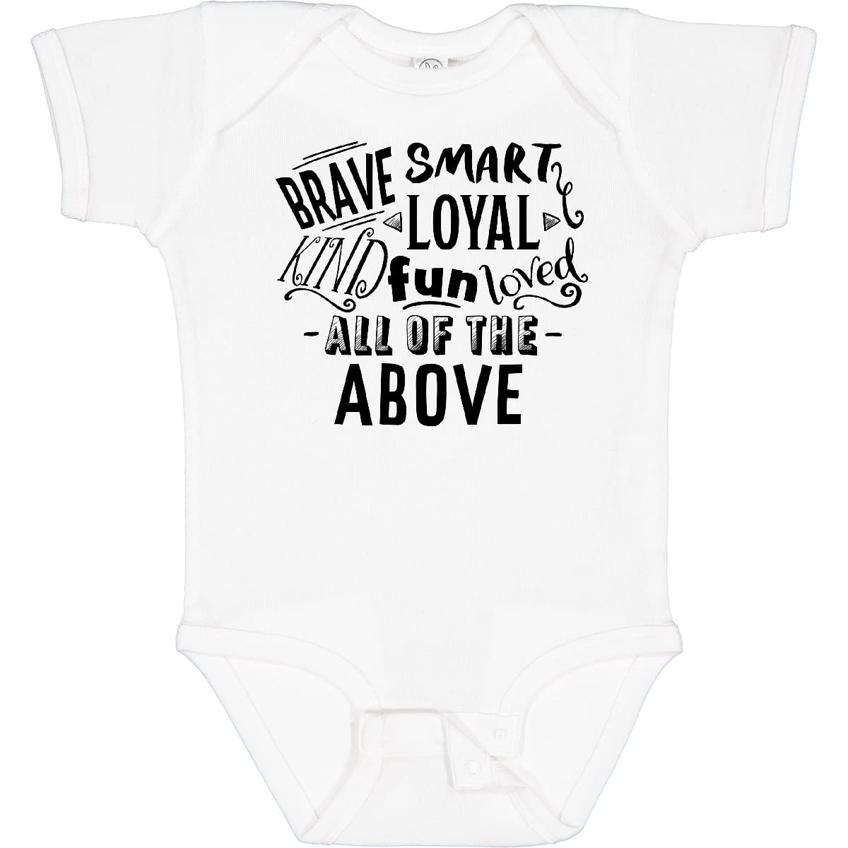 Inktastic Brave Smart Loyal Kind Fun Loved All Of The Above Baby Bodysuit - Soft Cotton Infant Onesie for Newborns & Toddlers, Perfect for Playtime, Family Photos & Everyday Comfort