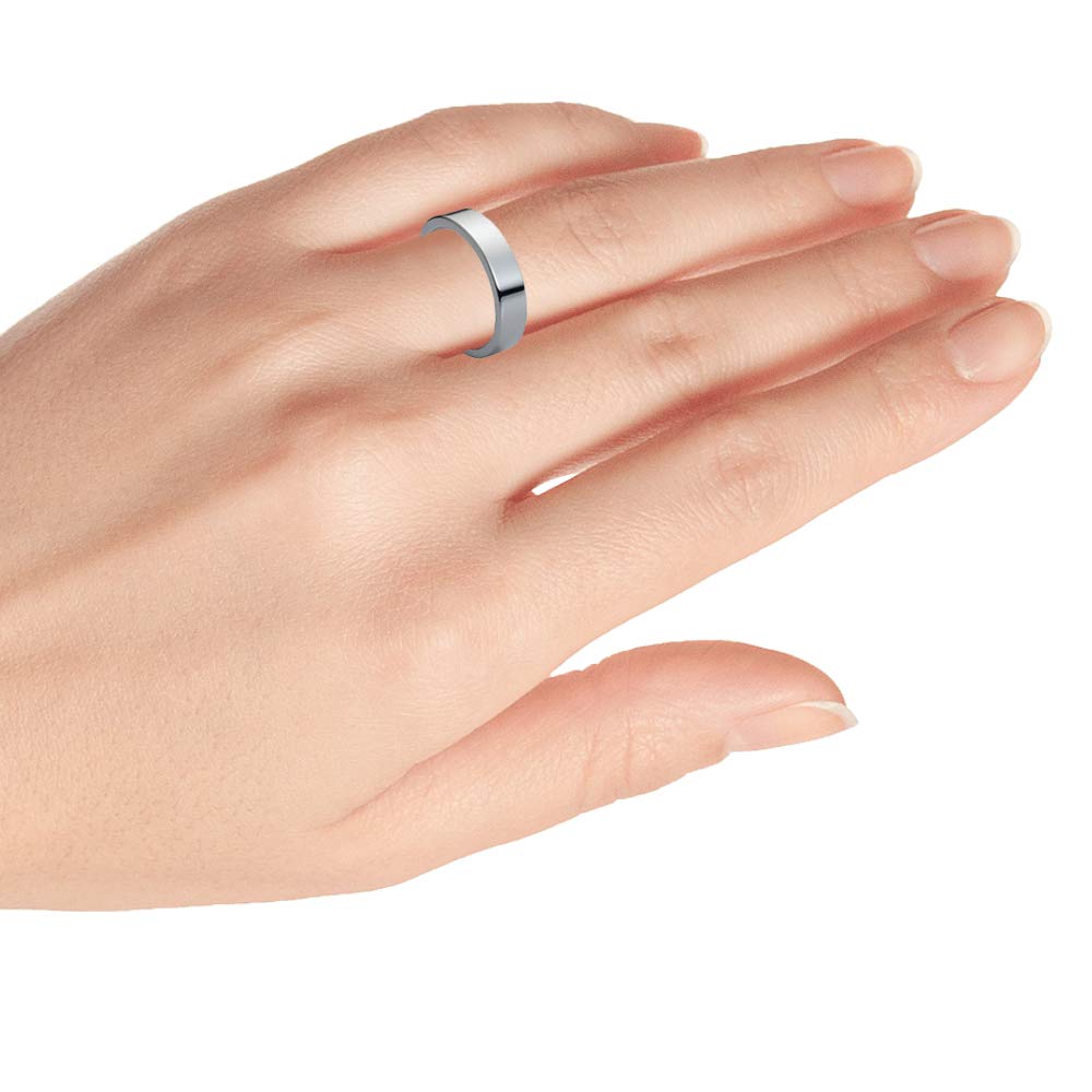 Personalized Tungsten Wedding Rings for Couples - Engraved Men & Women Bands for Anniversaries