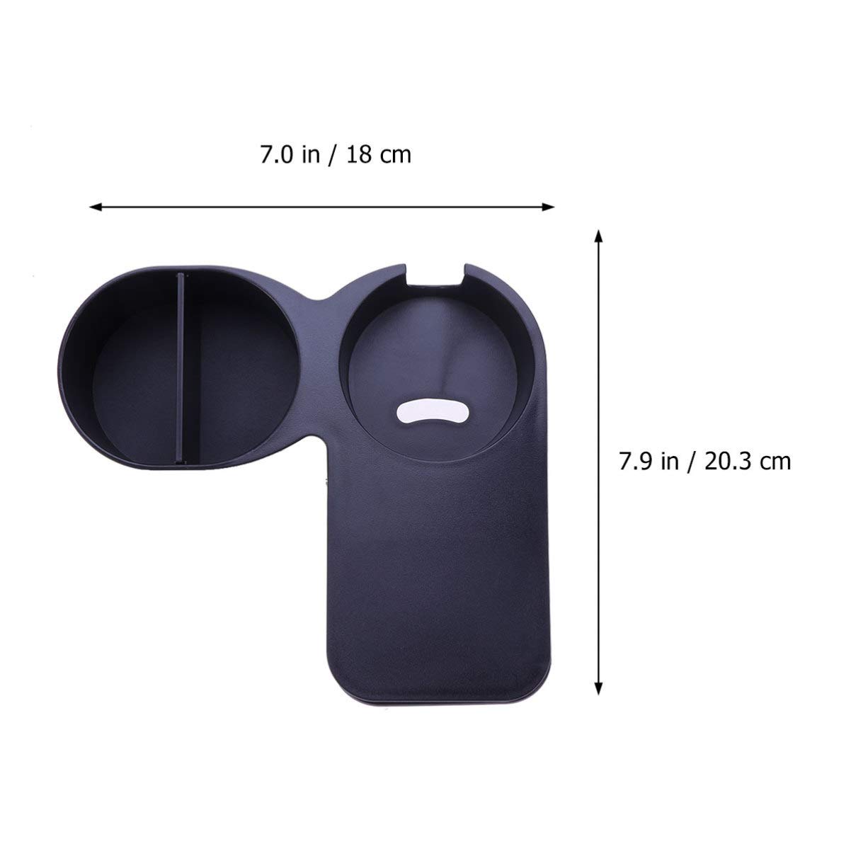 UPKOCH Clip On Cup Holder - Adjustable Drink Beverage Mug Organizer for Desk, Table, Car, Office & Home - Perfect for Coffee, Tea, Soda & Water Bottles (Black) - Ideal for Workstations, Study Tables & Vehicle Use