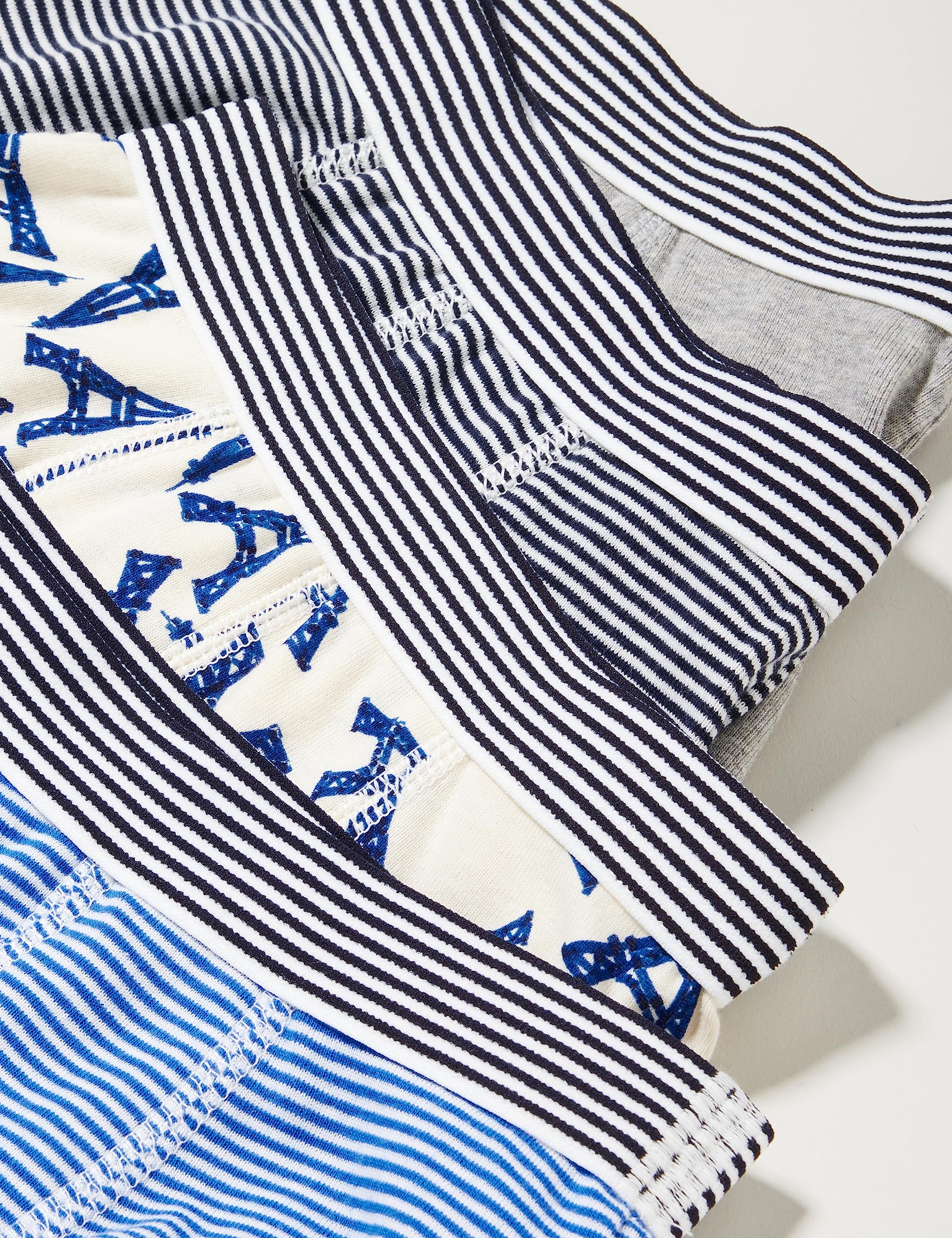 Petit Bateau Boys' Cotton Boxer Shorts 5-Pack - Soft Breathable Underwear for Kids Ages 2-12 Years | Perfect for School, Play & Everyday Comfort