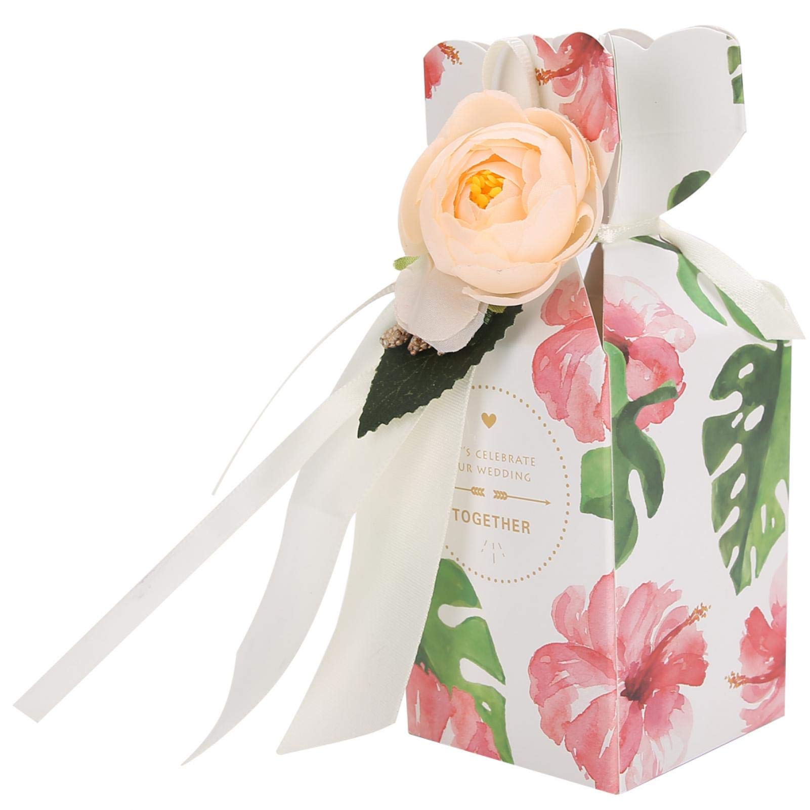 Premium 25-Piece Ribbon Gift Box Set - Elegant Sweet Treat Boxes for Birthdays, Weddings & Special Occasions - Durable Decorative Candy Packaging with Satin Ribbons