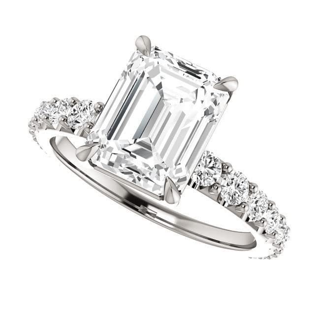 2 CT Oval Moissanite Engagement Ring Set for Women - Colorless Moissanite Wedding Band, Bridal Set, Promise & Anniversary Ring - Durable Jewelry Gift for Her - Perfect for Proposals, Weddings & Special Occasions