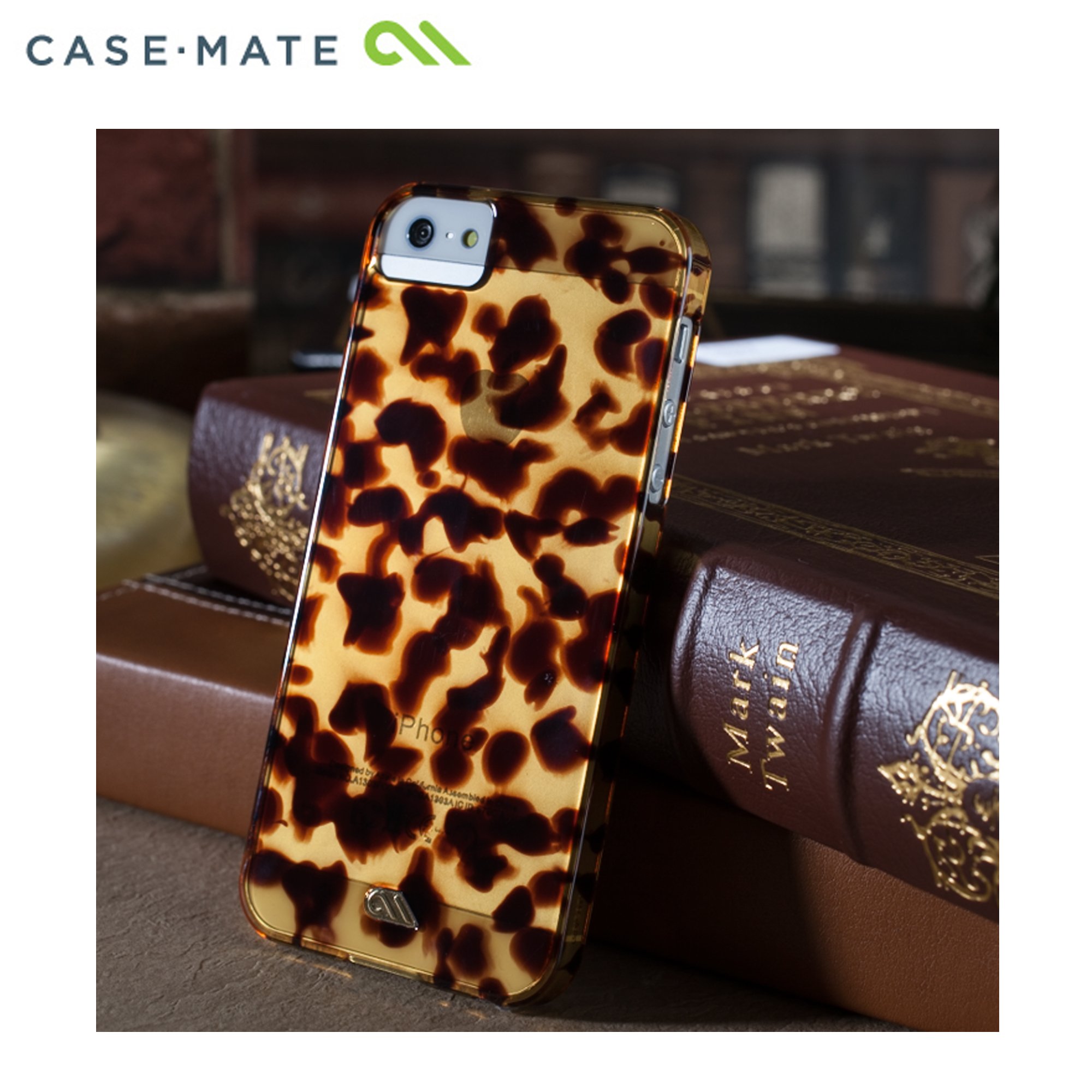 Case Mate iPhone 5 Tortoise Shell Protective Case - Brown Matte Finish with Retail Packaging | Slim Durable Cover for Everyday Use, Work & Travel