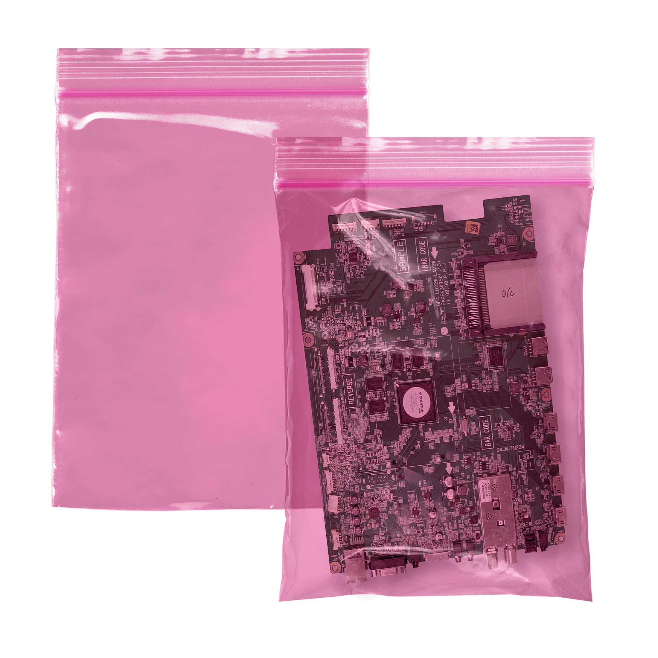 APQ 9x12 Inch Reclosable Zipper Bags - 1000 Pack Anti Static Resealable Poly Bags for Jewelry, Crafts & Small Parts Storage | Durable Plastic Storage Solution for Organizing Beads, Accessories & Electronics Components