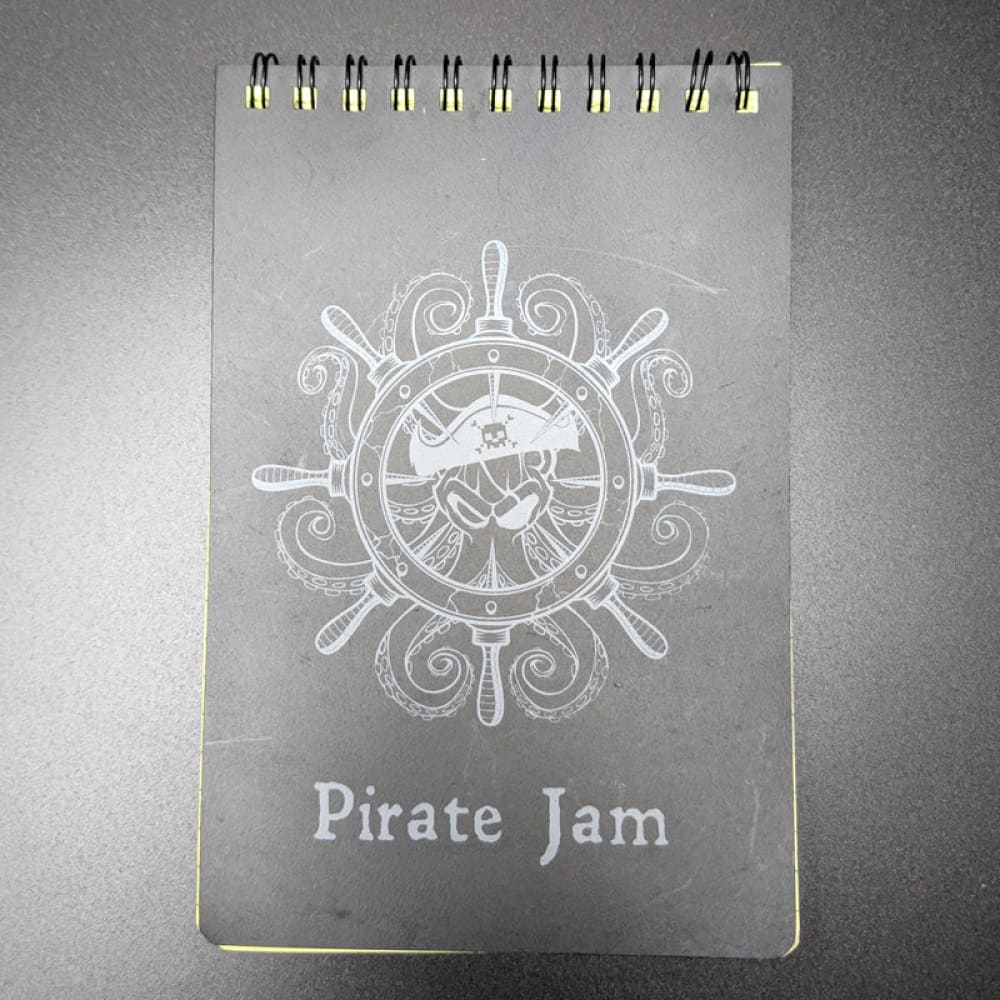 Waterproof Pirate Jam Notepad - 5 Pack for Outdoor Adventures, Boating & Water Sports - Durable Writing Pad for Wet Conditions
