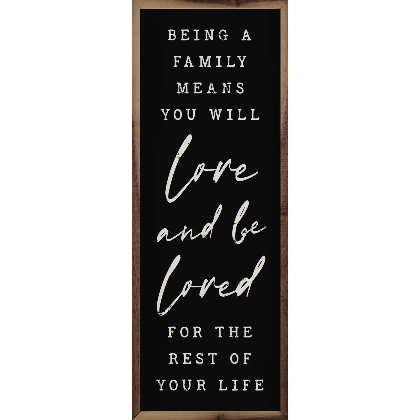 Love And Be Loved Wood Framed Print - Inspirational Wall Art for Home, Office & Gifts - Perfect for Bedroom, Living Room Decor & Housewarming Presents