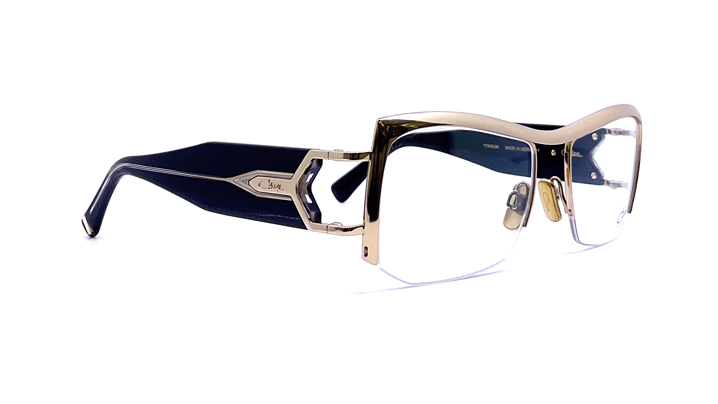 Cazal 5001 Sunglasses - Black/Gold Frame with UV Protection - Perfect for Outdoor Activities, Driving, and Fashion Accessories