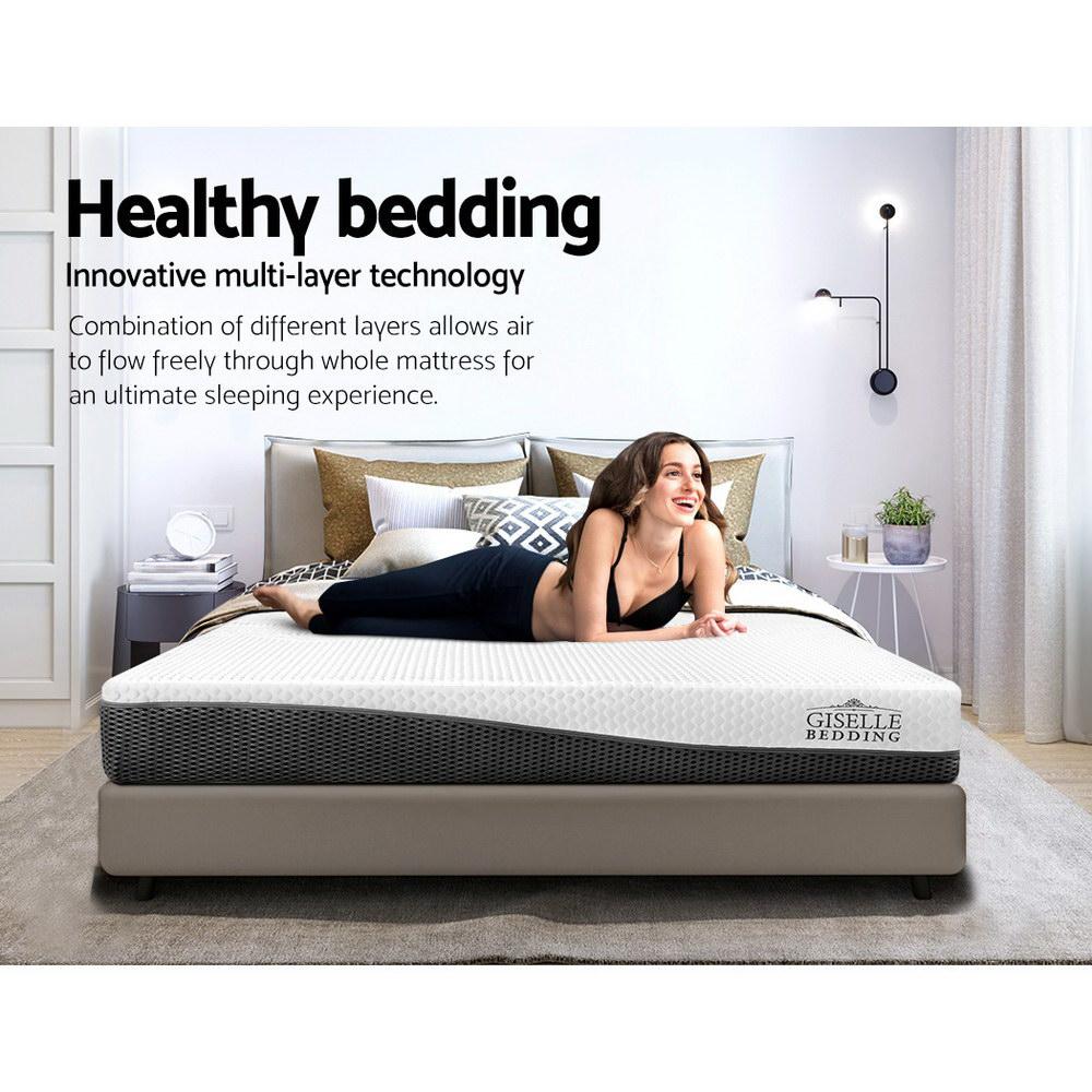 Double Size Memory Foam Mattress with Cooling Gel Technology - No Springs, Pressure Relief for Side Sleepers & Back Pain Relief - Perfect for Guest Rooms, Dorms & Small Apartments