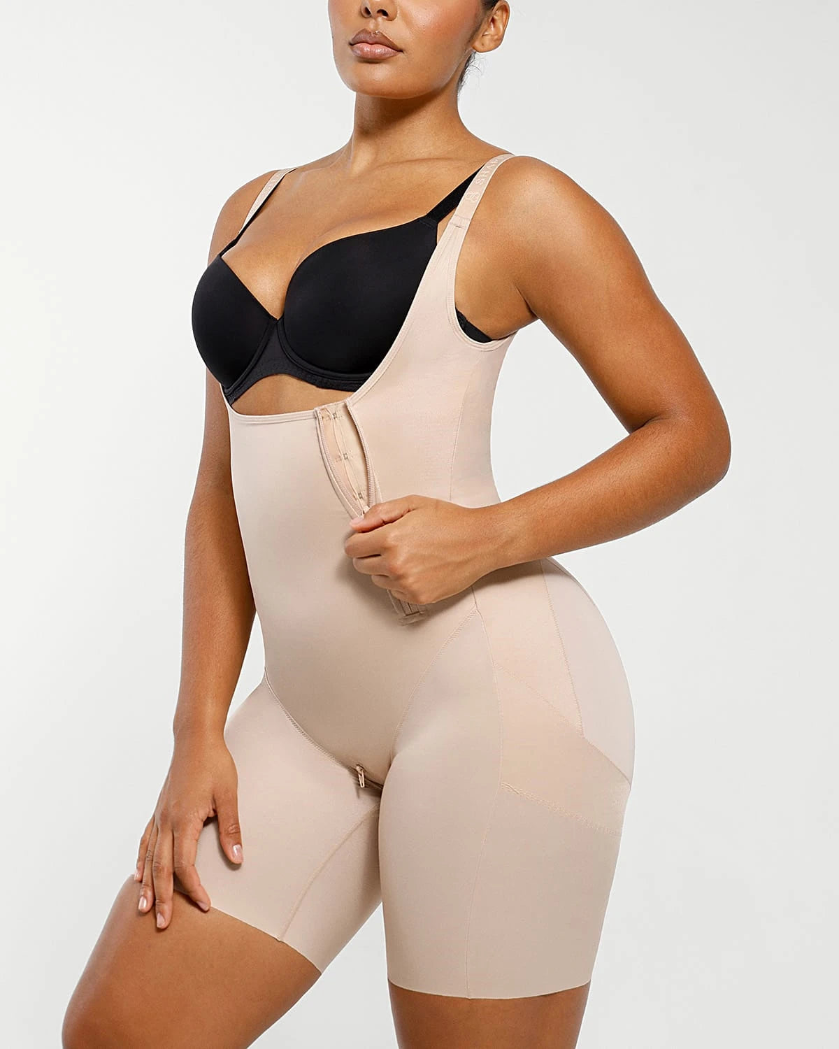 AirSlim® Open Bust Butt Lifting Full Bodysuit Shapewear - Tummy Control Waist Trainer for Women | Perfect for Wedding, Party & Everyday Wear