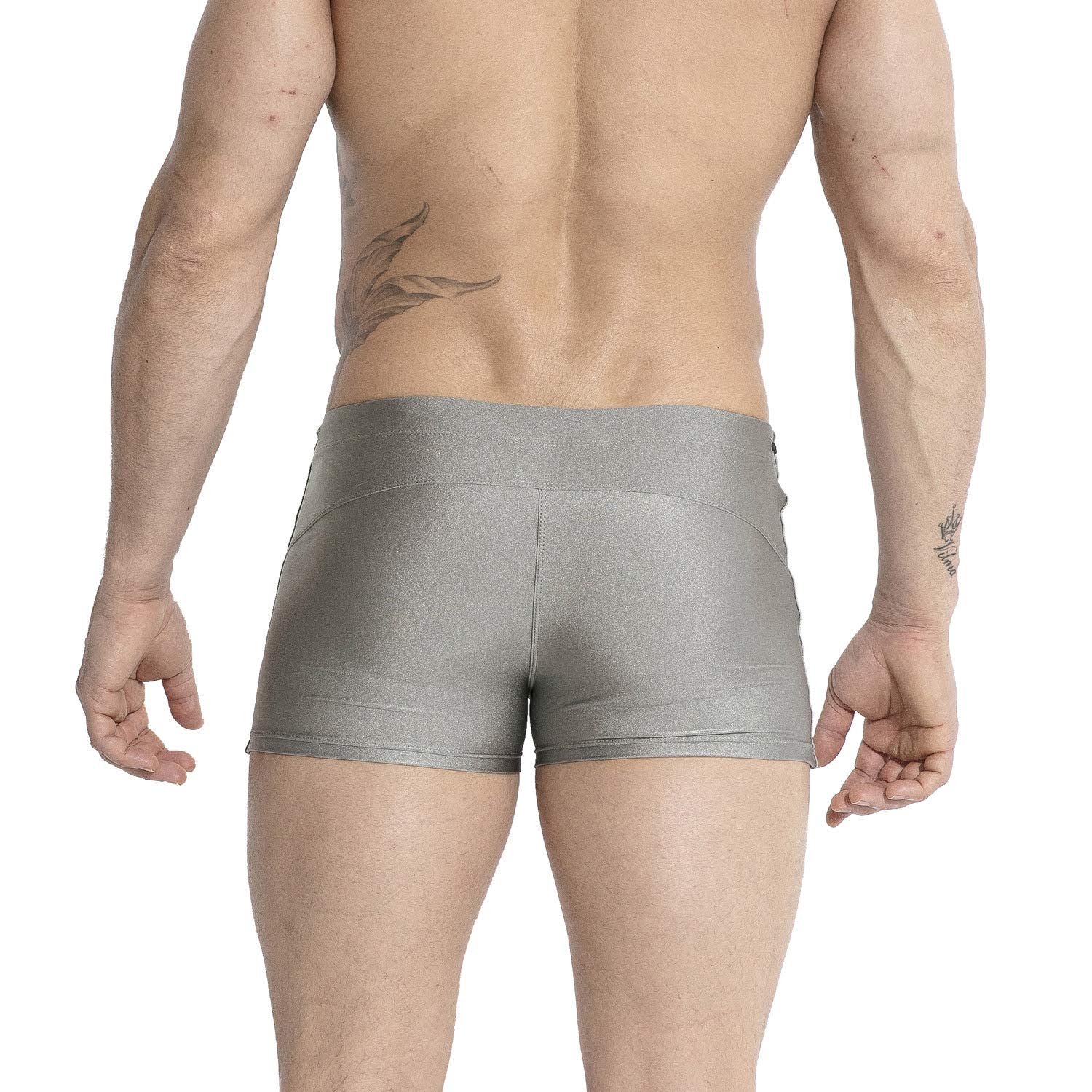 **Men's Quick-Dry Swim Trunks with Sponge Lining - Comfortable & Sexy Swimwear for Beach, Pool & Vacation**