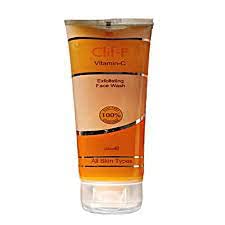 CLIF F Vitamin C Face Wash - Brightening & Hydrating Facial Cleanser for Glowing Skin | Perfect for Daily Skincare Routine & Acne-Prone Skin