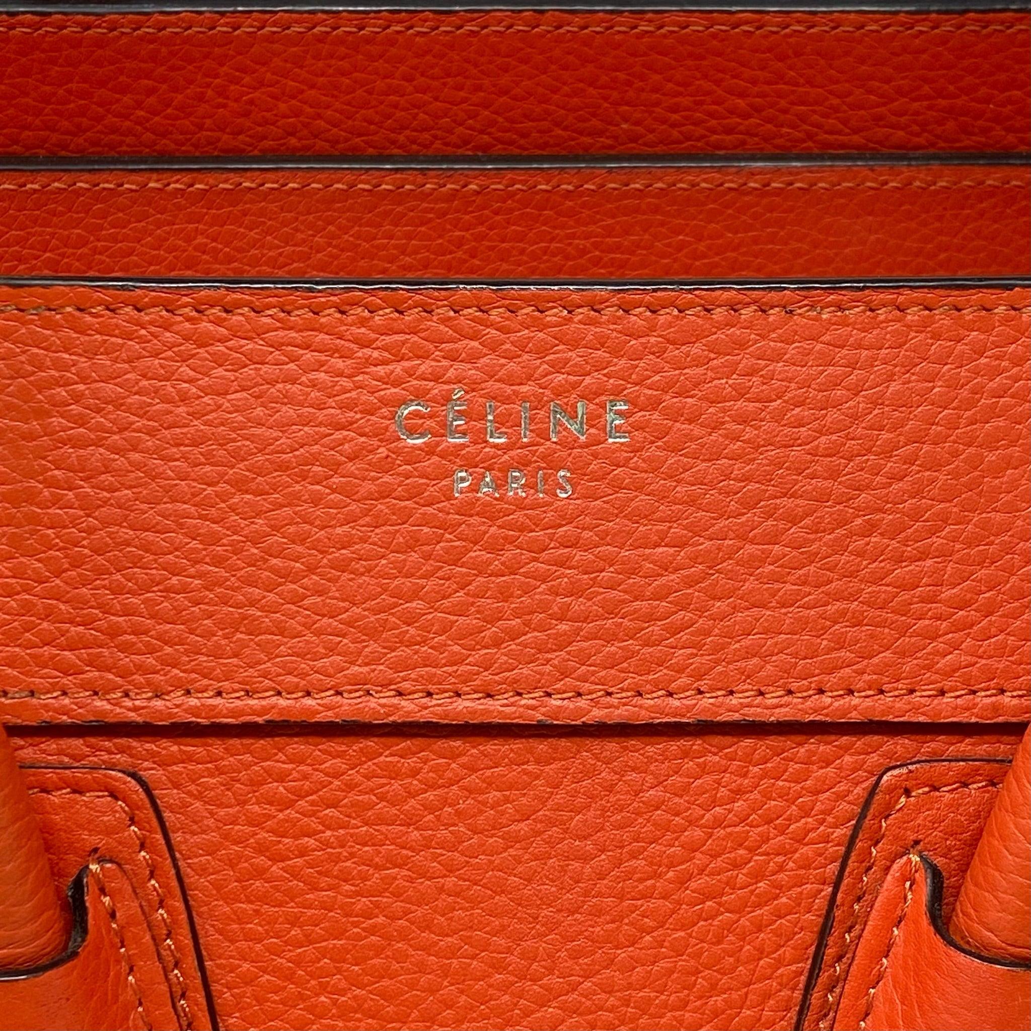 Celine Red Micro Luggage Bag - Premium Leather Crossbody Handbag for Women | Perfect for Travel, Work & Evening Out