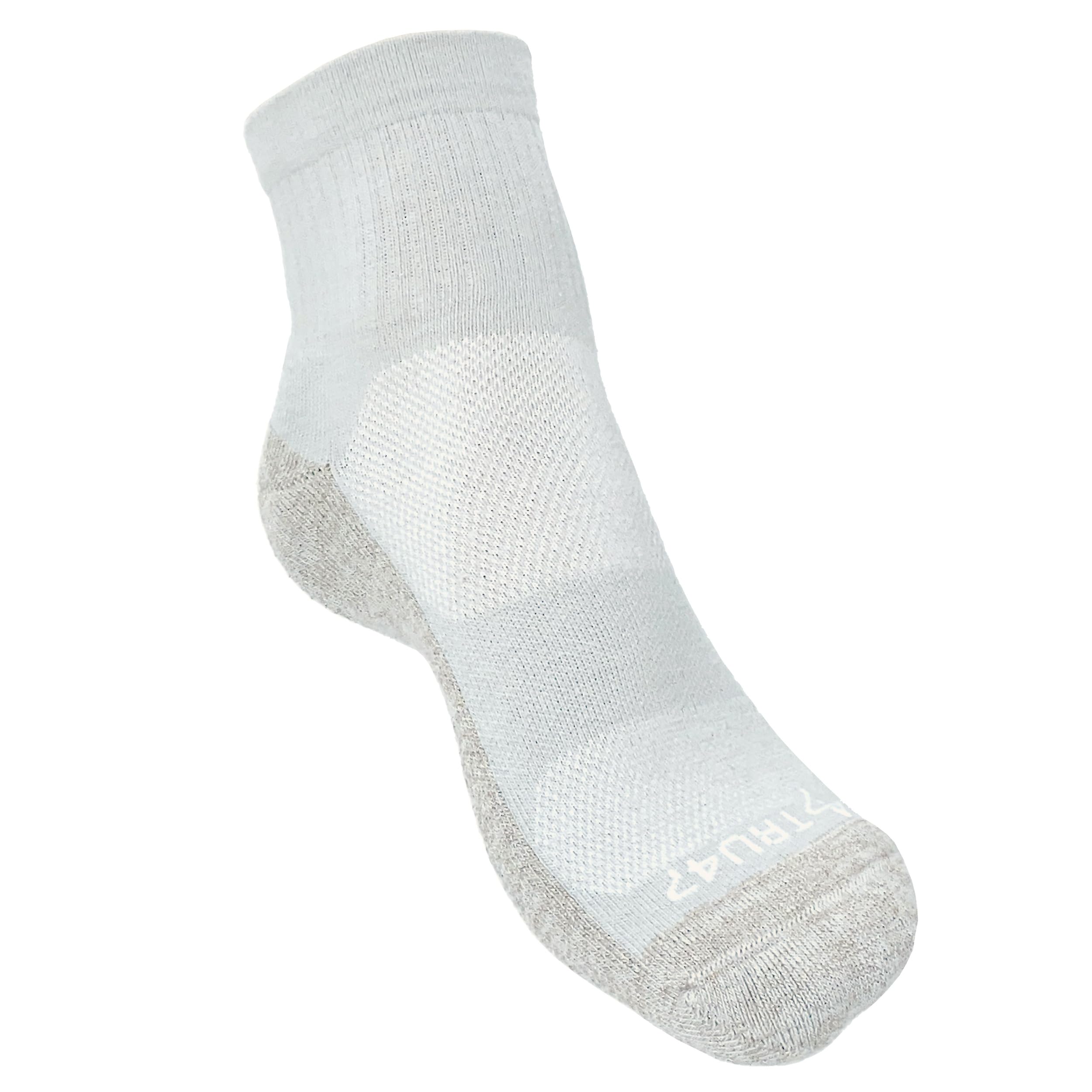 TRU47 Grounding Socks with 99.99% Pure Silver Thread - Natural Earthing & Grounding Products for Better Sleep, Pain Relief & Stress Reduction | Ideal for Home, Office & Outdoor Use