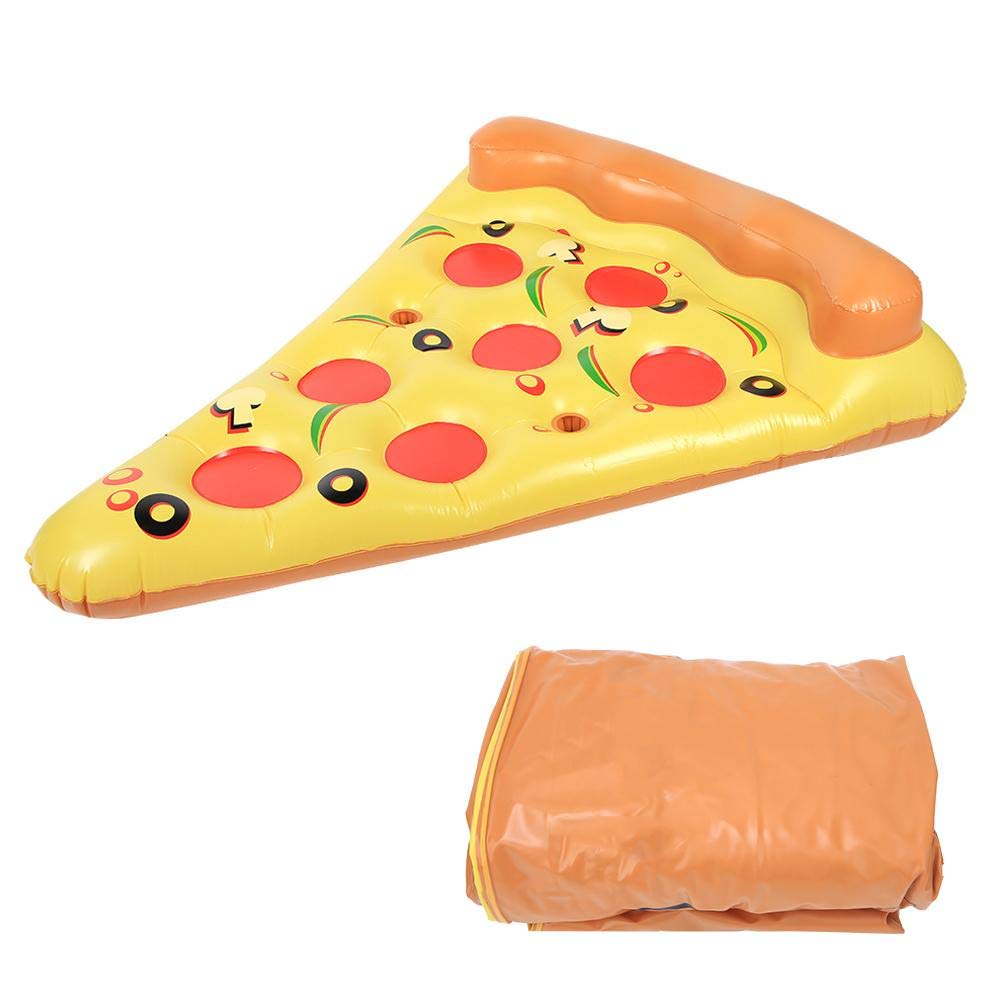 OLEQE Inflatable Floating Raft Bed Mat - Portable Water Bed for Pool, Lake & Beach - Comfortable Swimming Pool Float with Cup Holder - Perfect for Relaxing, Sunbathing & Summer Fun