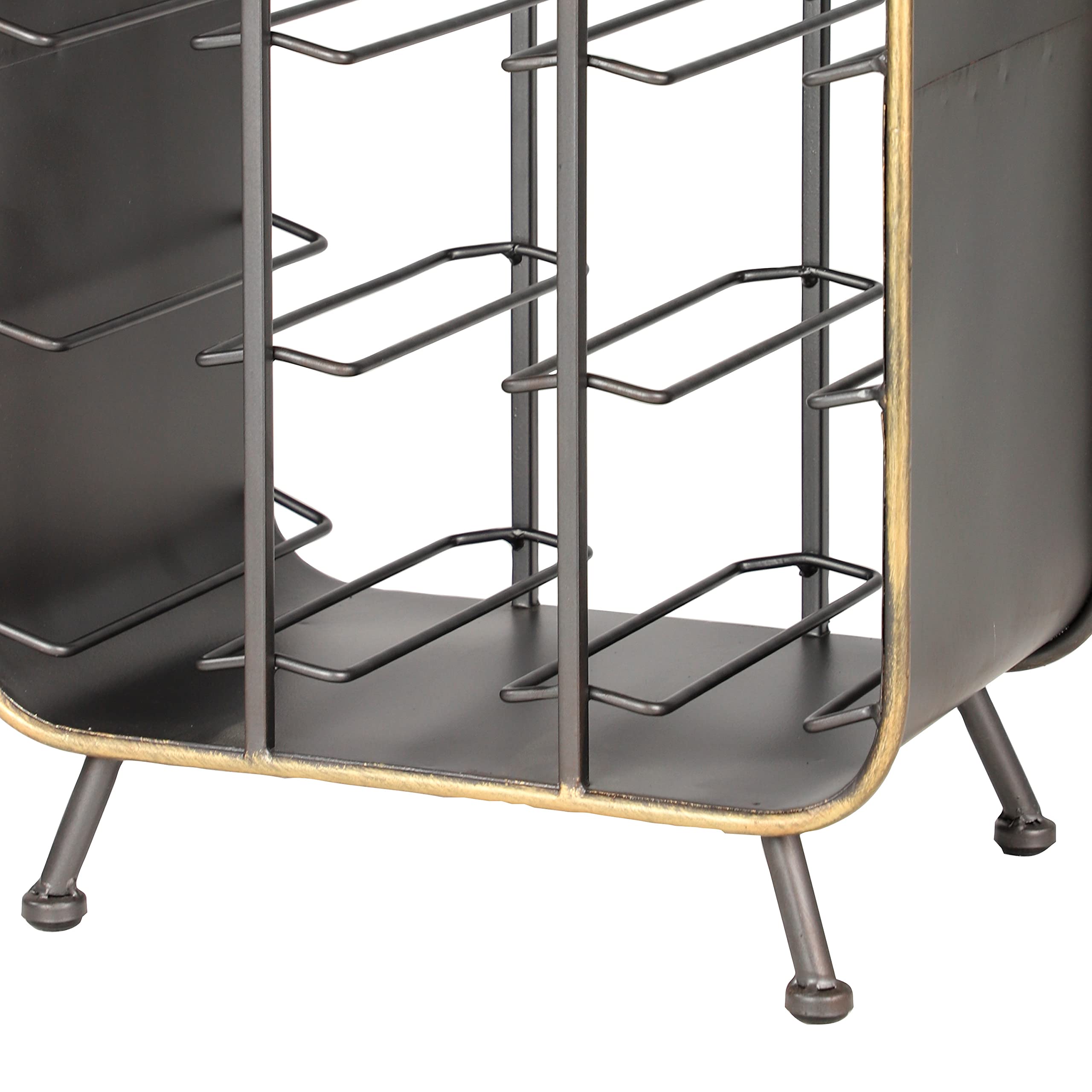 Deco 79 Industrial Metal Rectangle Wine Rack - 14