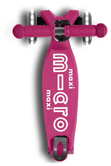 Foldable LED Scooter for Kids - Micro Kickboard Maxi Deluxe with Adjustable Handlebar | Perfect for Commuting, School & Outdoor Fun