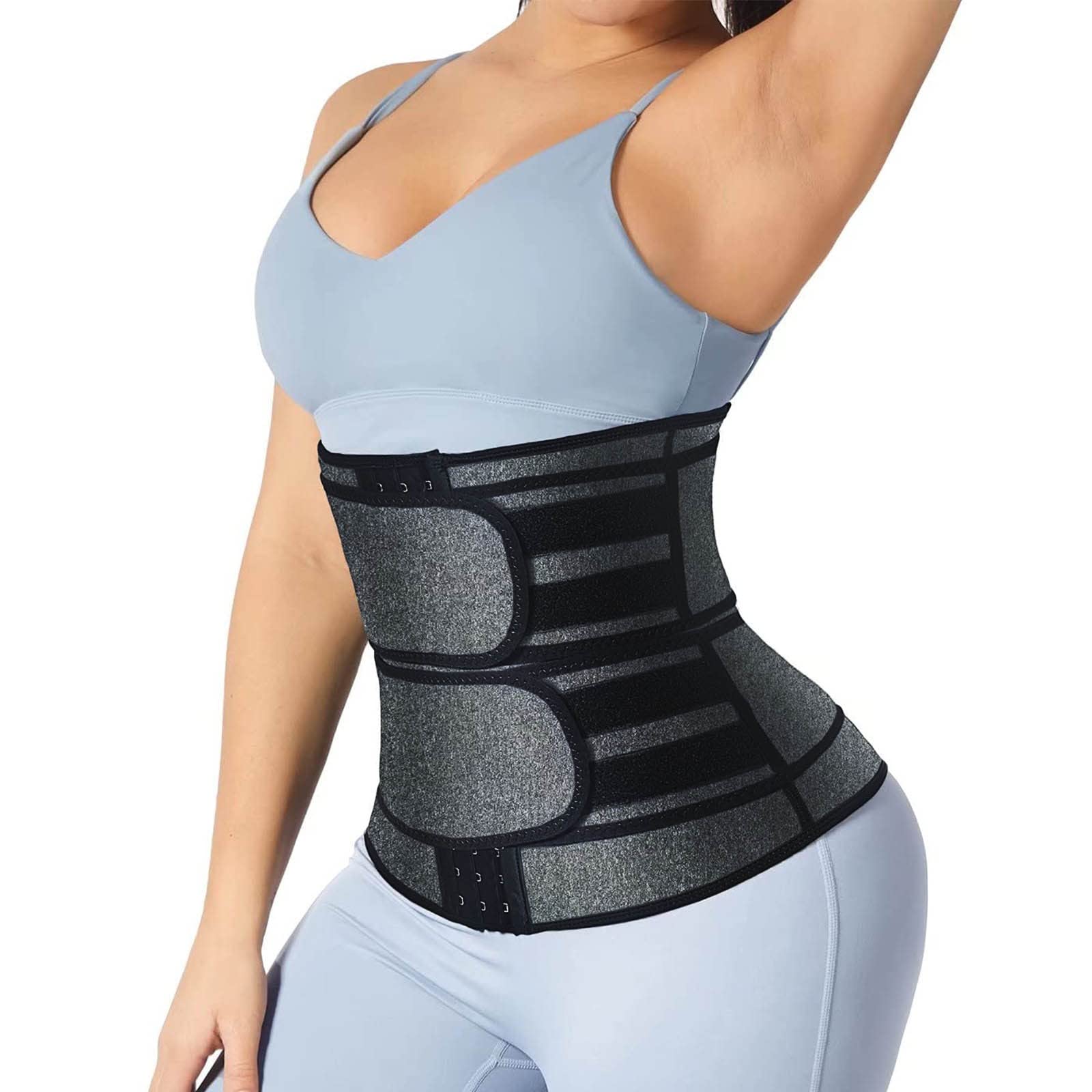 QIFEILA Women's Waist Trainer Sweat Band - Tummy Control Body Shaper for Weight Loss & Workout - Corset Cincher Waist Trimmer for Postpartum, Gym & Everyday Wear