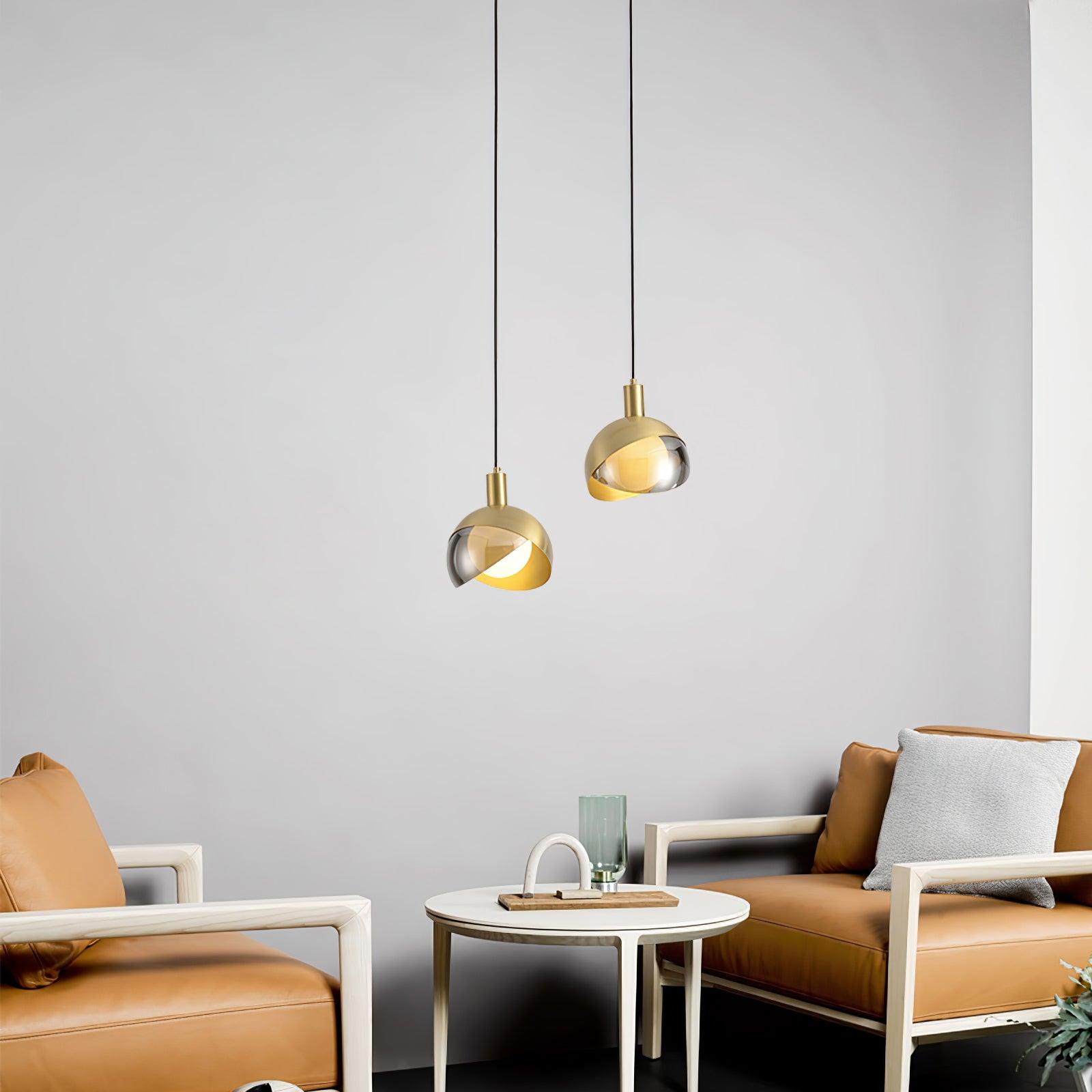 Blonche Modern Pendant Light - Elegant Hanging Lamp for Kitchen Island, Dining Room & Living Room Decor - Adjustable Ceiling Light Fixture with Warm White LED Bulb