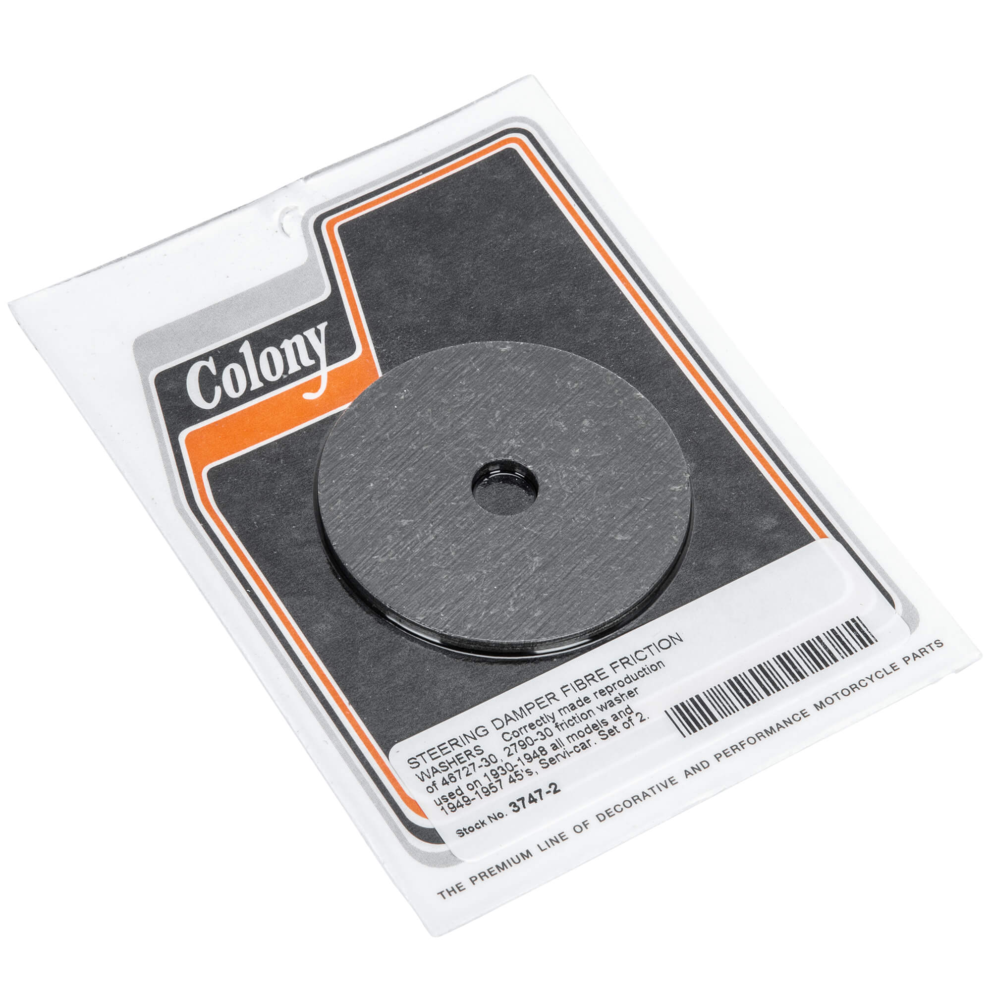 Harley Davidson Steering Damper Friction Washers - Compatible with 1930-1948 & 1949-1957 Models, 45's and Servi Car - Perfect for Motorcycle Restoration and Vintage Bike Maintenance