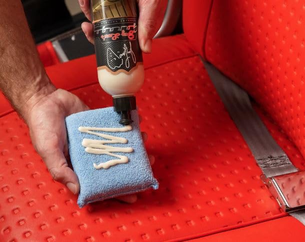 Jay Leno's Premium Leather Treatment Kit - Car Seat Conditioner & Protector for Cars, Furniture & Bags | Restores & Protects Genuine Leather | Ideal for Auto Interiors, Couches & Leather Accessories