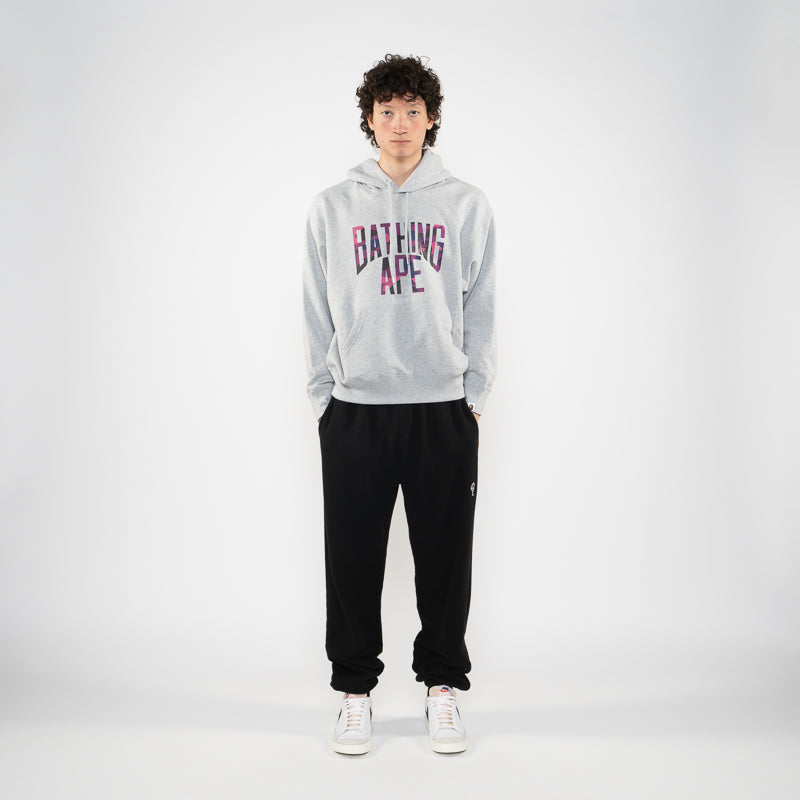 BAPE NYC Logo Pullover Hoodie Gray - Stylish Streetwear for Urban Fashion & Casual Wear