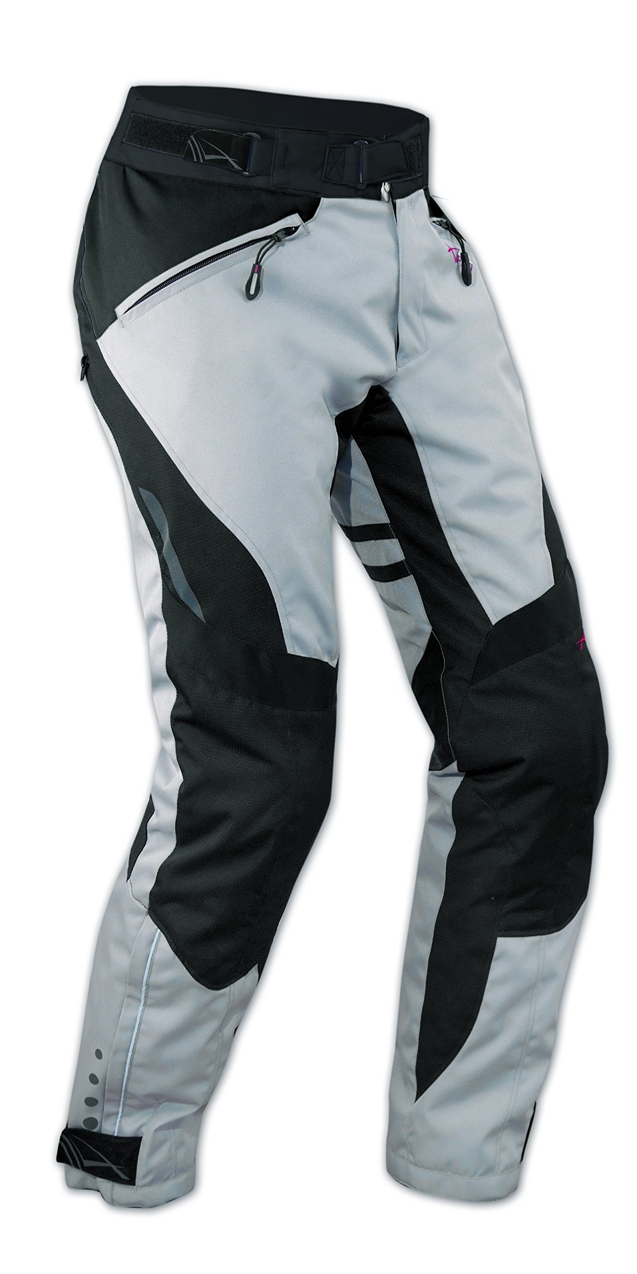 Waterproof Motorcycle Pants for Women - Thermal Cordura Textile Trousers, Grey Size 32 | All-Weather Riding Gear for Commuting & Adventure