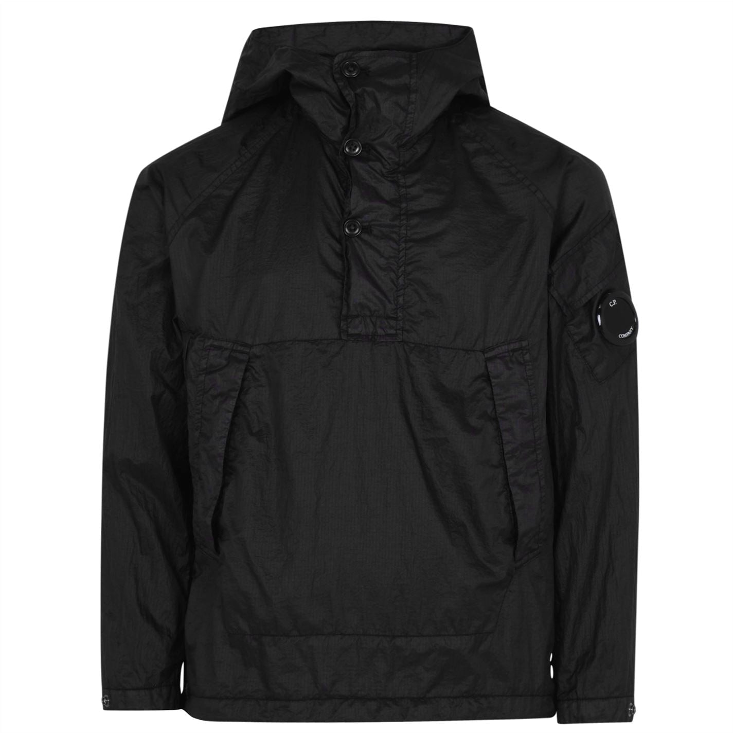 Kids CP Company Lens Nylon Smock Jacket - Waterproof Lightweight Windbreaker for Outdoor Play & School Activities