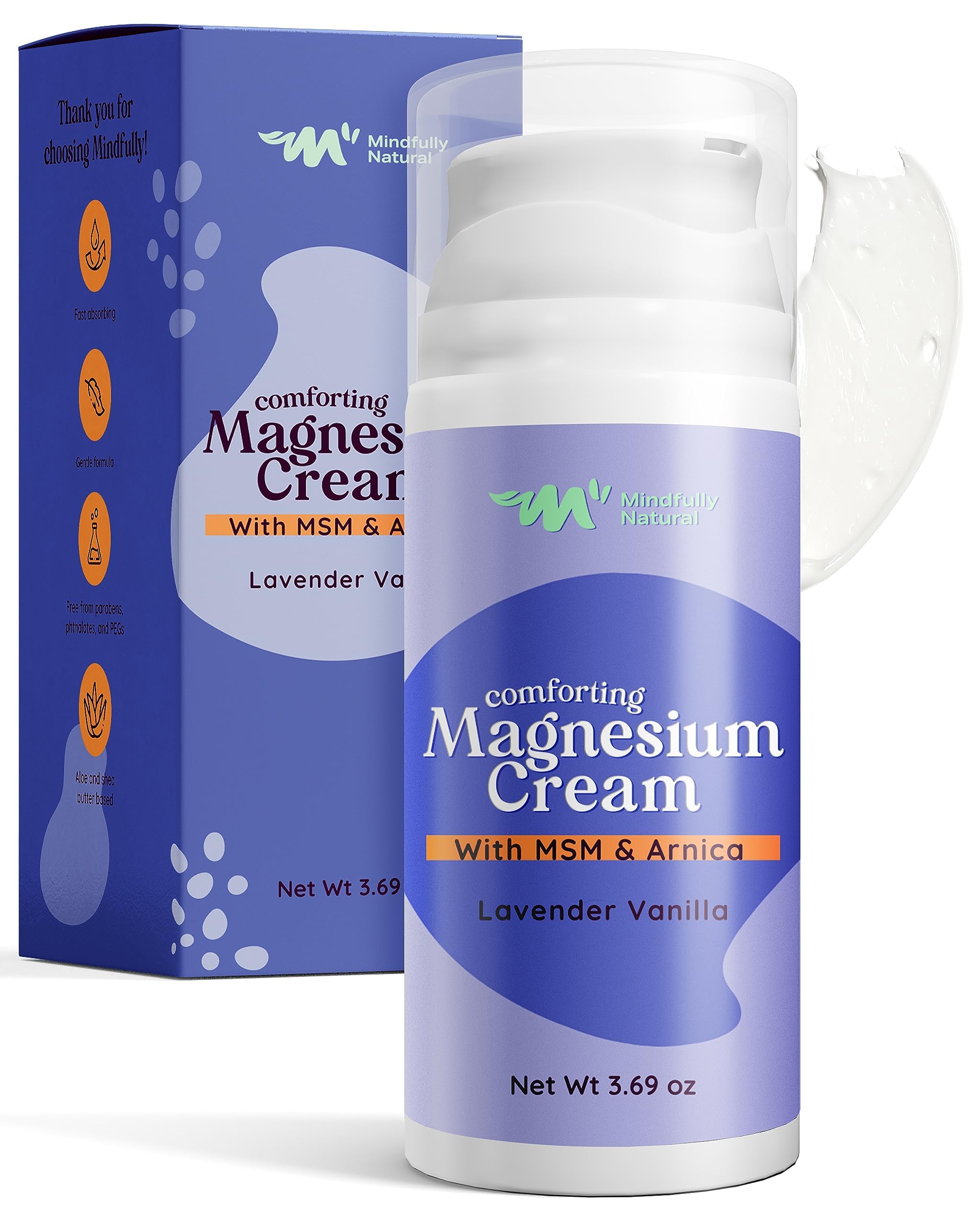 Natural Magnesium Cream for Kids & Babies - Calming Bedtime Lotion with Magnesium Chloride, Arnica & MSM in Organic Aloe & Shea Butter - 3.69 oz | Soothes Muscle Relaxation & Promotes Better Sleep for Children