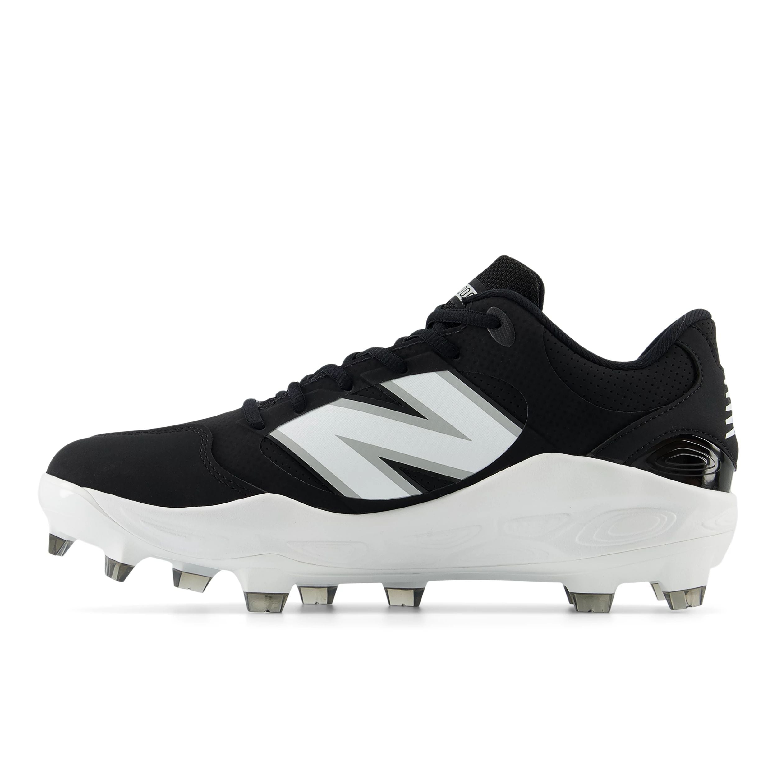 New Balance Fresh Foam 3000v7 Men's Synthetic Black/White Low TPU Cleats - Lightweight Football Soccer Cleats for Artificial Turf & Indoor Training