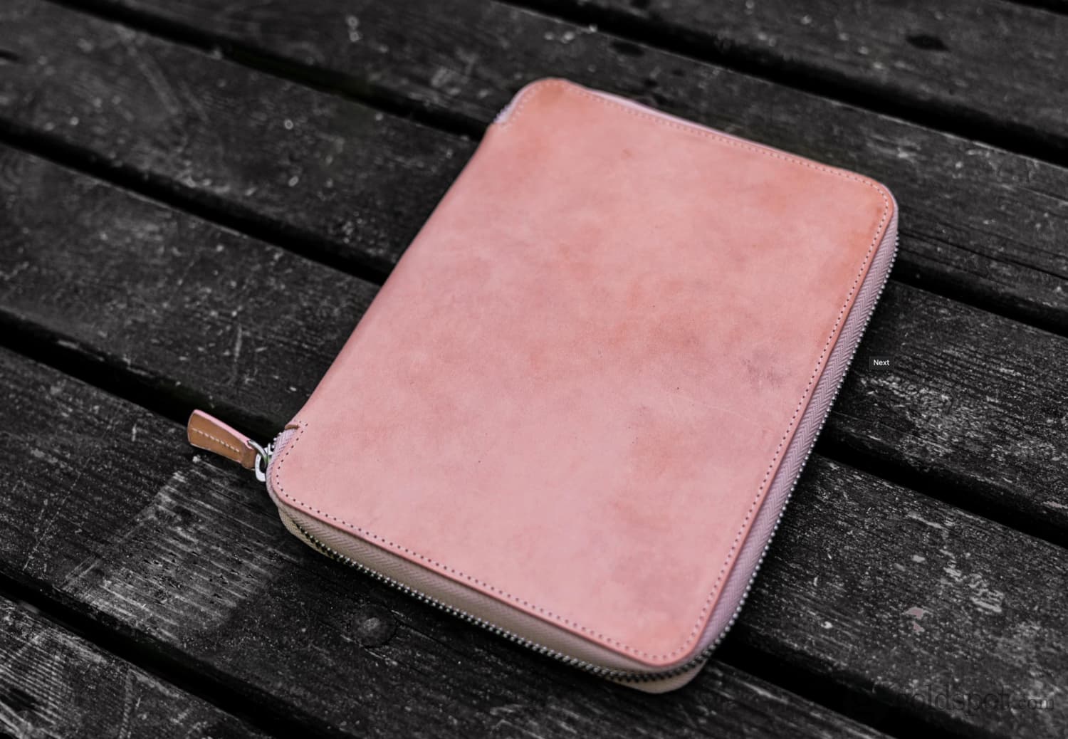 Galen Leather Undyed Leather A5 Zippered Notebook Folio - Perfect for Journaling, Note Taking & Office Organization