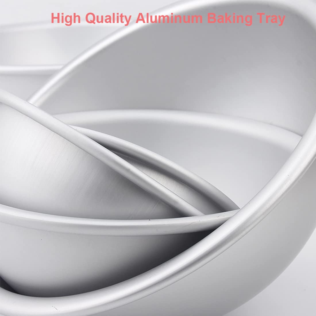 8 Inch Half Ball Cake Pan - 3D Sphere Baking Mold for Soccer, Basketball & DIY Birthday Cakes - Perfect for Themed Parties, Dessert Decorating & Creative Baking Projects