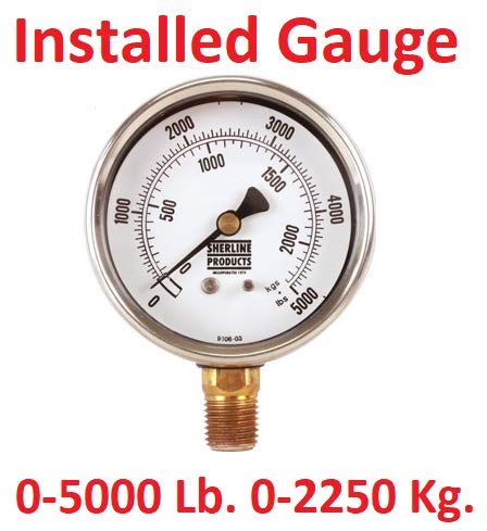 5000 LB Hydraulic Tongue Weight Scale with 2 Gauges - 0-2000 LB Spare Capacity | Perfect for RV Trailers, Boat Trailers & Heavy-Duty Towing